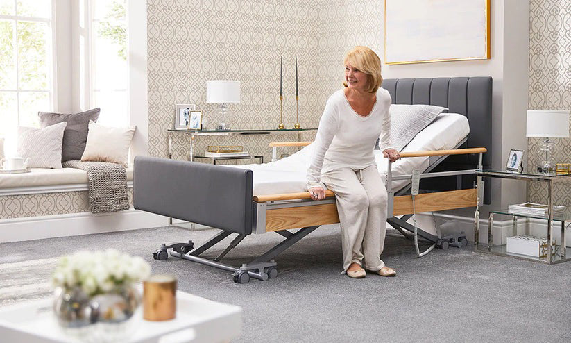 Solo Comfort Plus Profiling High Low Floor Bed Home Care Adjustable Bed With A Choice Of Mattresses VAT FREE