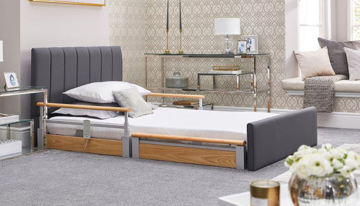 Solo Comfort Plus Profiling High Low Floor Bed Home Care Adjustable Bed With A Choice Of Mattresses VAT FREE