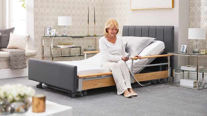 Solo Comfort Plus Profiling High Low Floor Bed Home Care Adjustable Bed With A Choice Of Mattresses VAT FREE