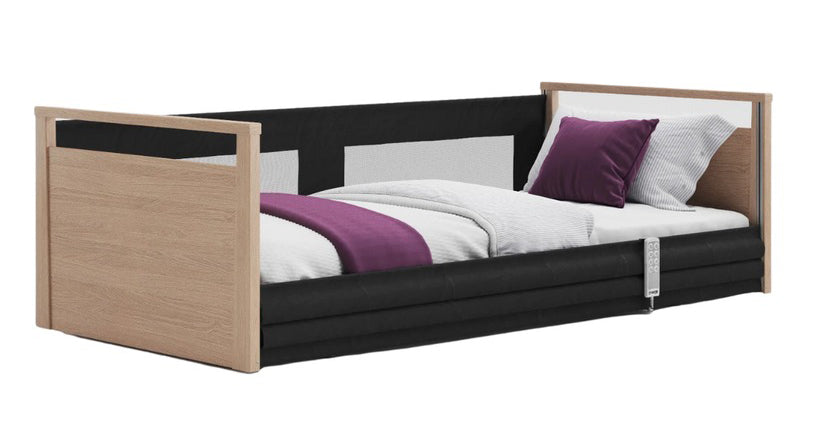 Solo Safeside Profiling High Low Floor Bed Home Care Adjustable Bed With A Choice Of Mattresses VAT FREE