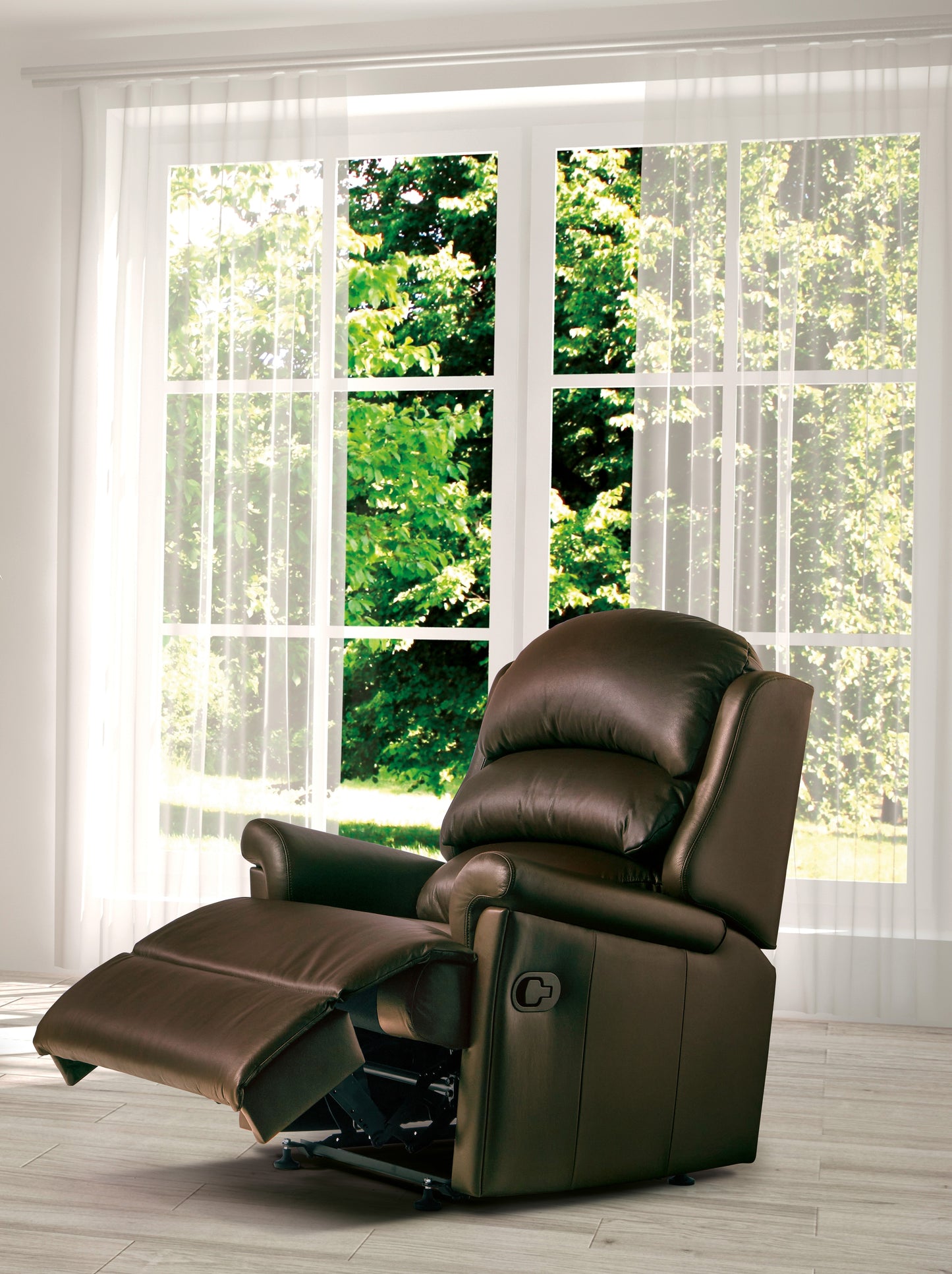 Sherborne Albany Manual Recliner Leather Armchair