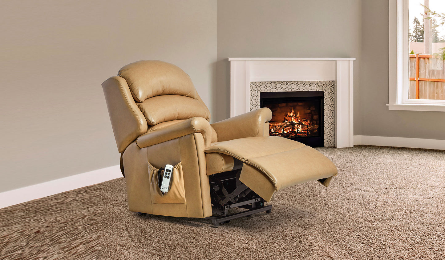 Sherborne Albany Manual Recliner Leather Armchair