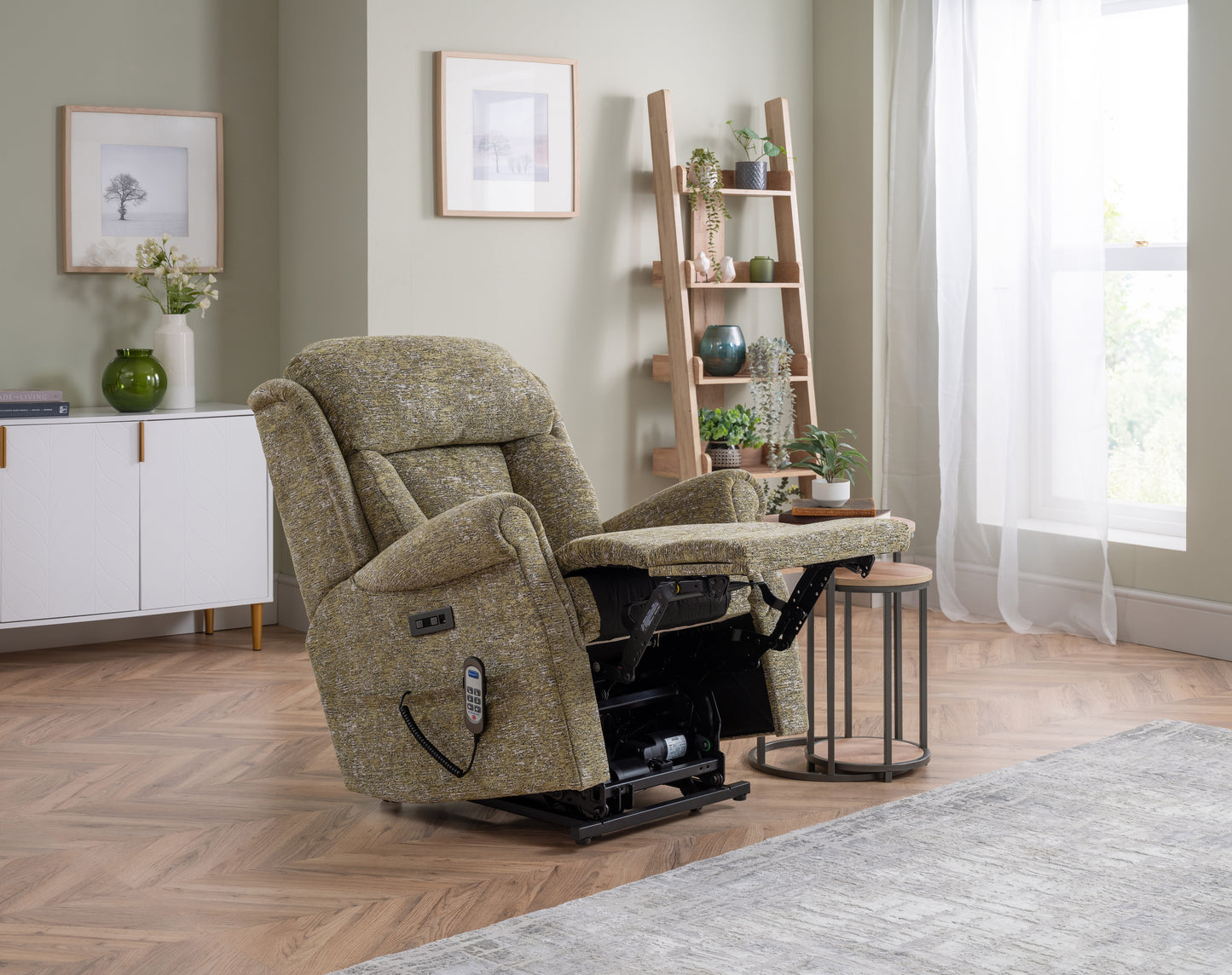 Celebrity Ashfield Cloud Zero Triple Motor Rise And Recliner Fabric Armchair With Mammoth Foam & Lumbar & Headrest Adjustment Option VAT FREE