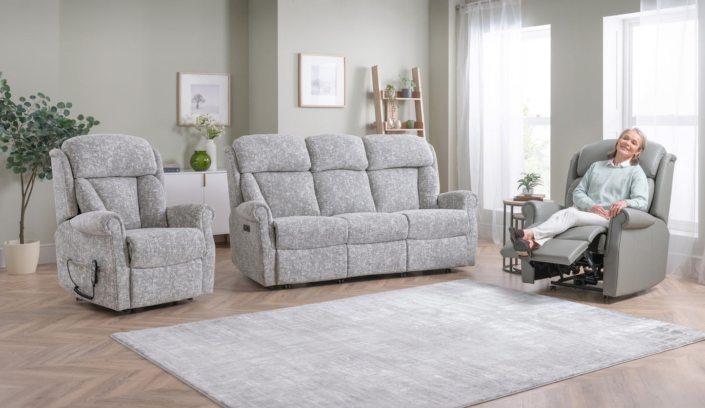 Celebrity Ashfield Manual Recliner With Swivel Option Leather Armchair
