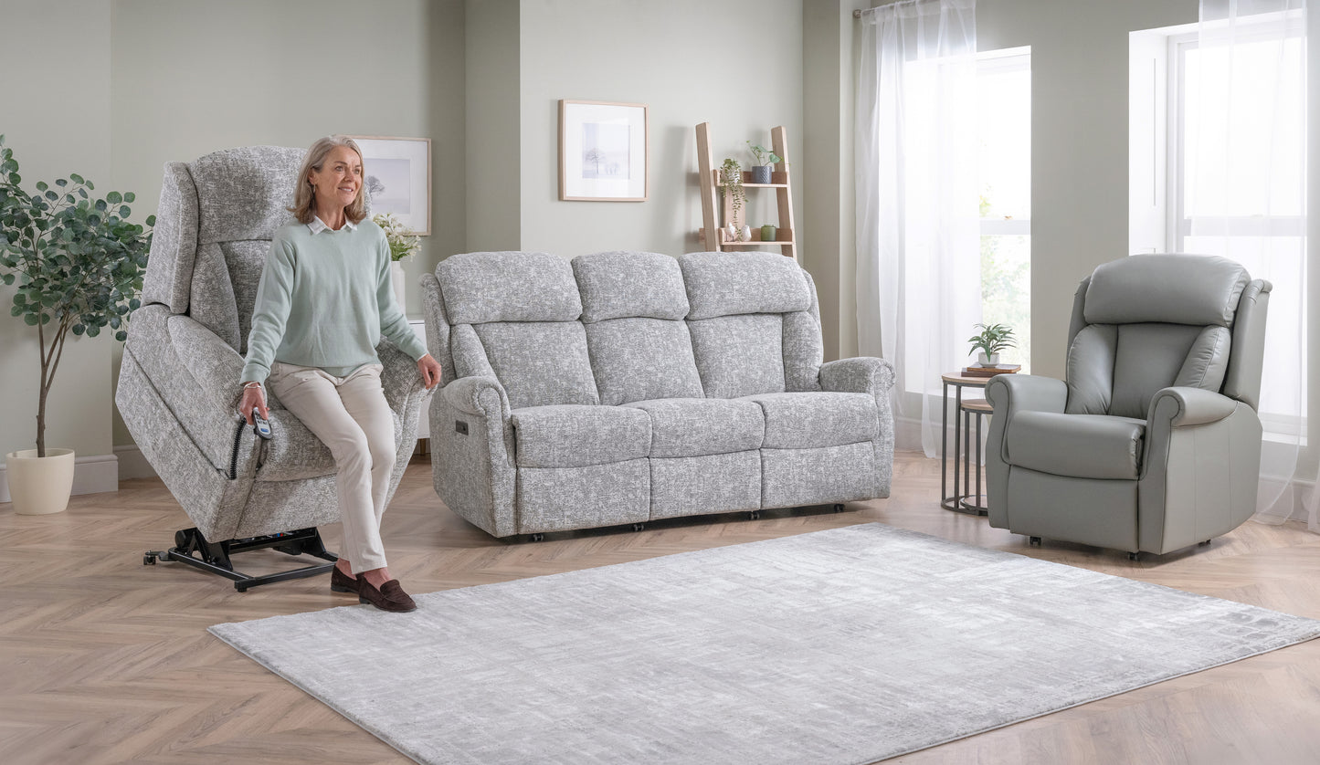 Celebrity Ashfield Single Motor Rise And Recliner Leather Armchair VAT FREE