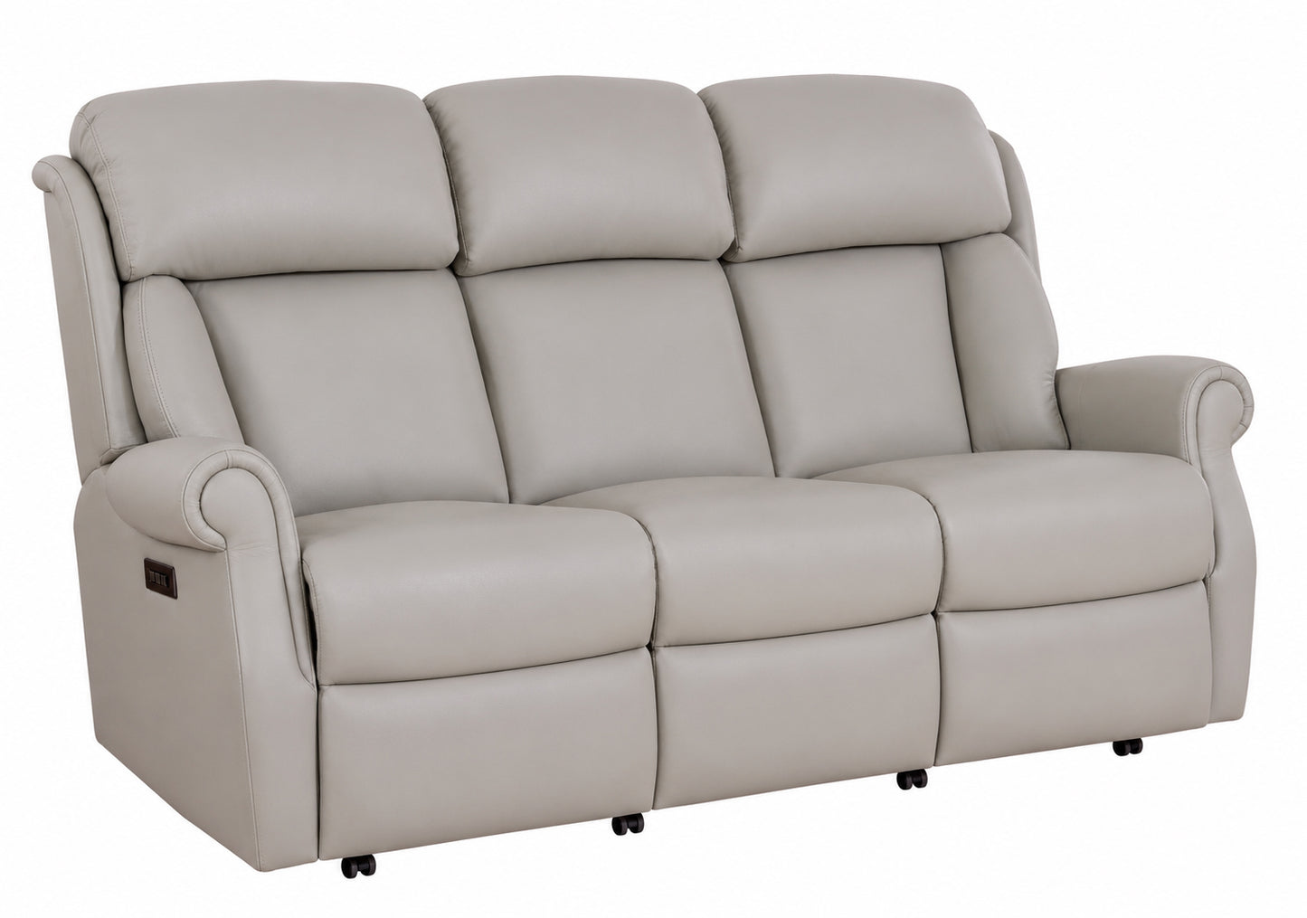 Celebrity Ashfield Three Seater Electric Powered Reclining Leather Sofa With Lumbar & Headrest Adjustment Option
