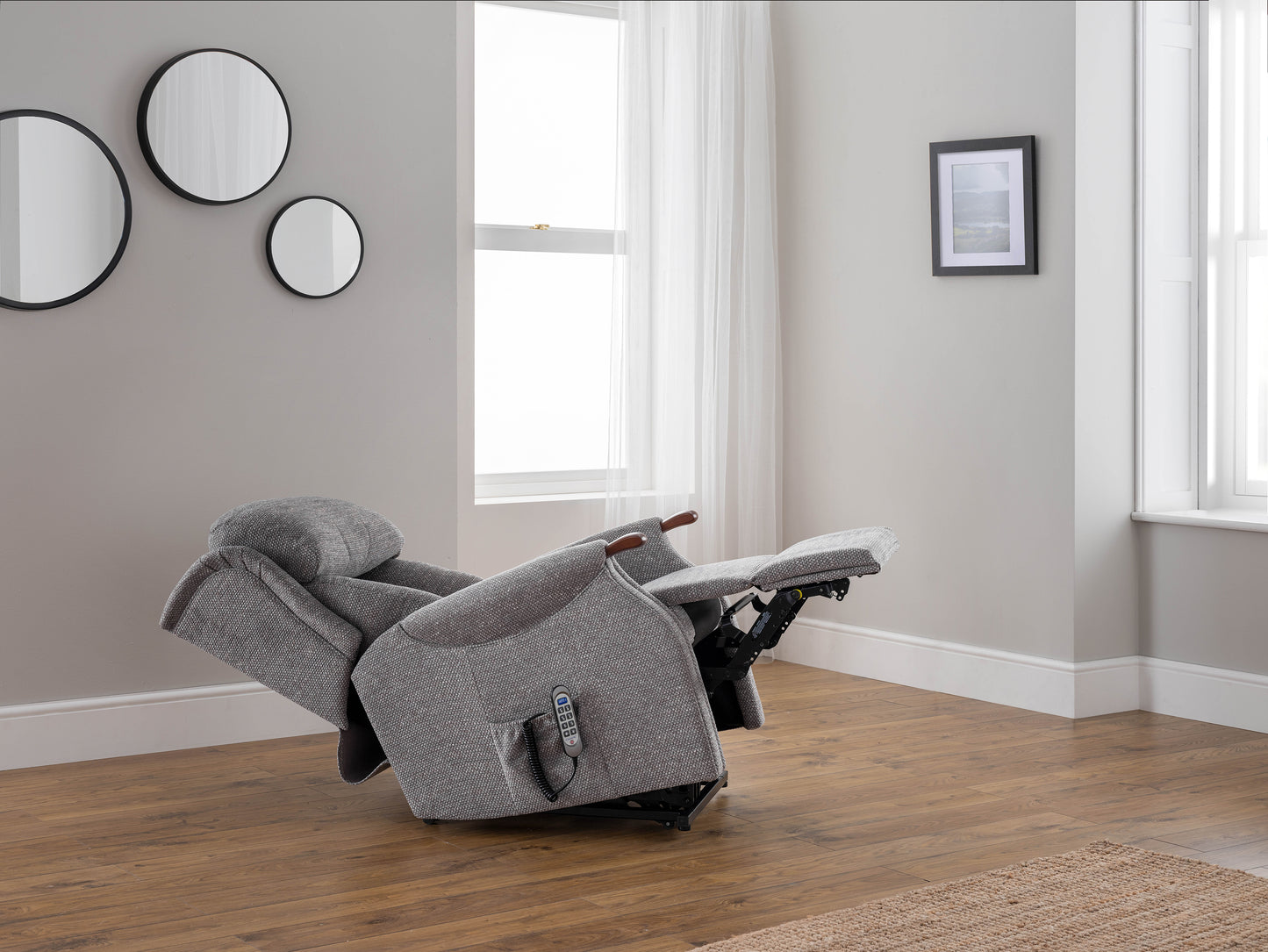 Celebrity Canterbury Cloud Zero Triple Motor Rise And Recliner Fabric Armchair With Mammoth Foam & Lumbar & Headrest Adjustment Option VAT FREE