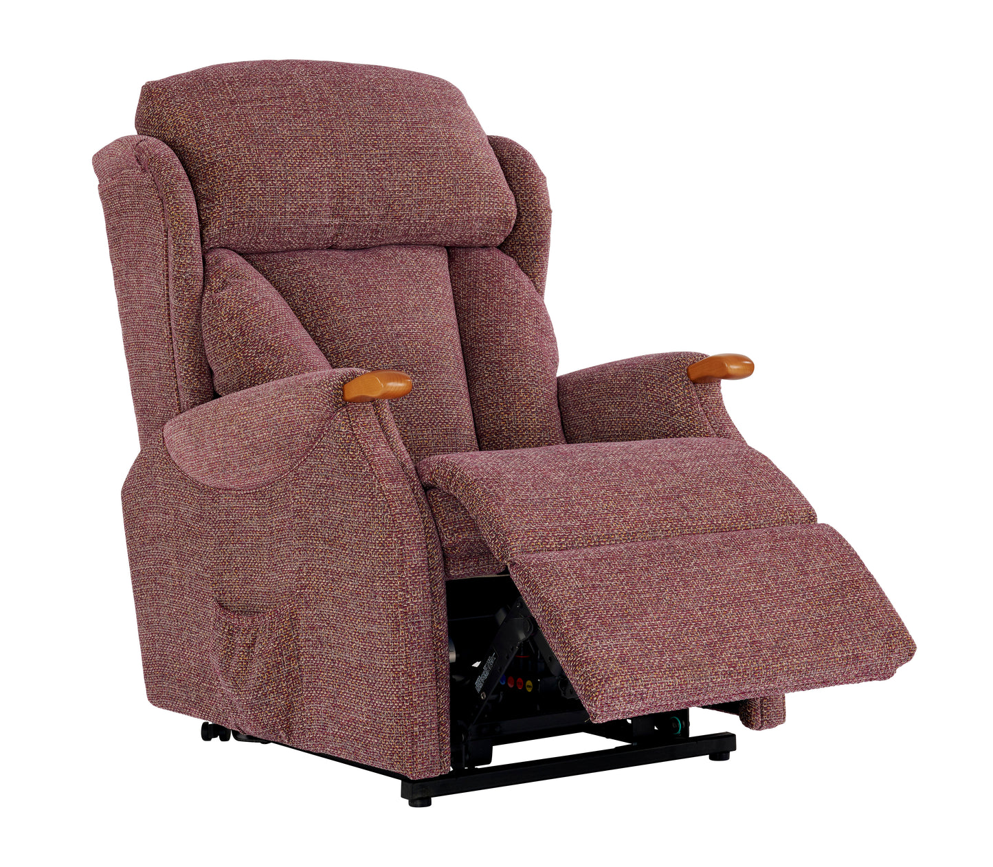 Celebrity Canterbury Electric Powered Recliner Fabric Armchair With Mammoth Foam & Lumbar & Headrest Adjustment Option
