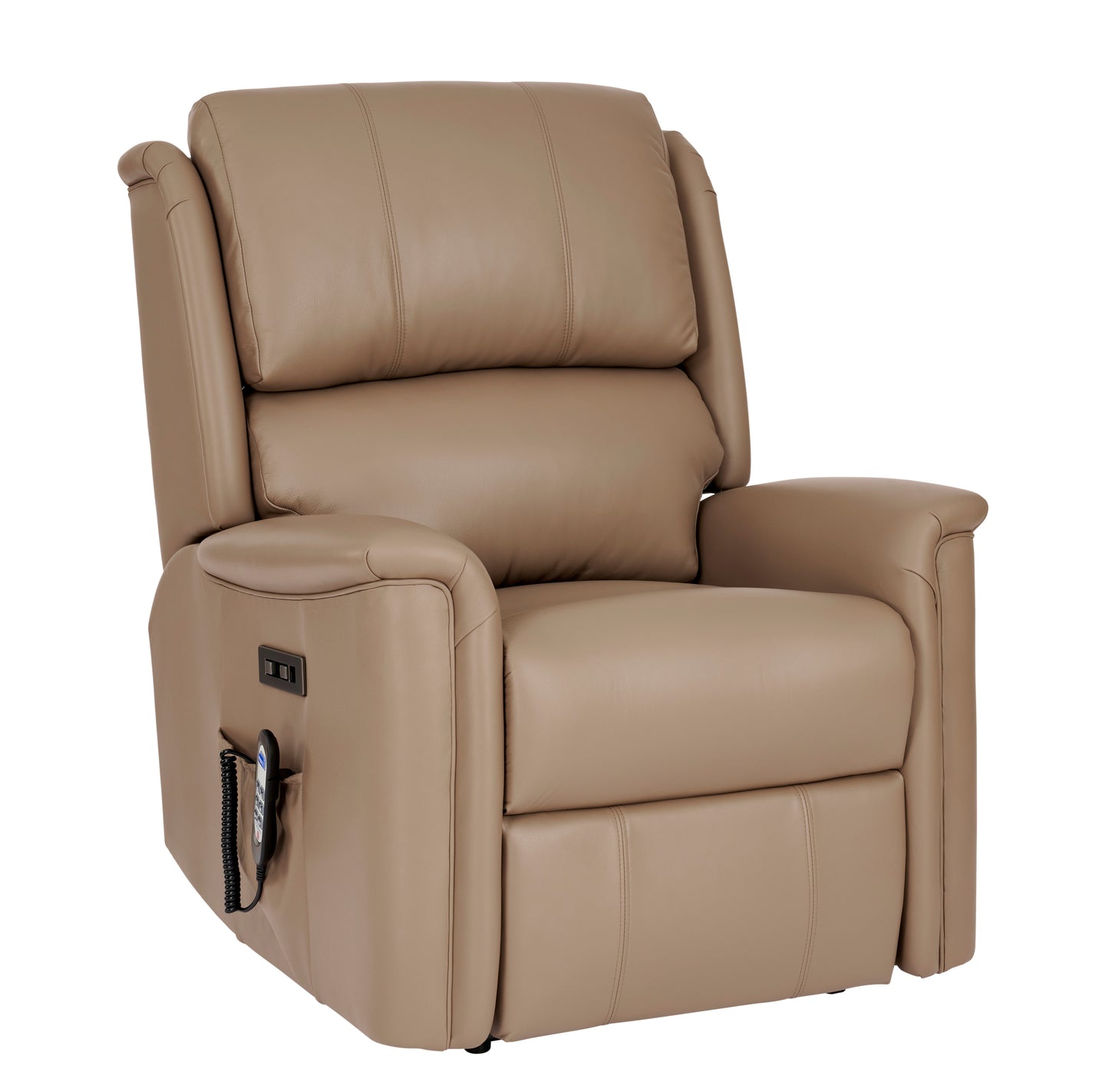 Celebrity Farndon Electric Powered Recliner Leather Armchair With Lumbar & Headrest Adjustment Option