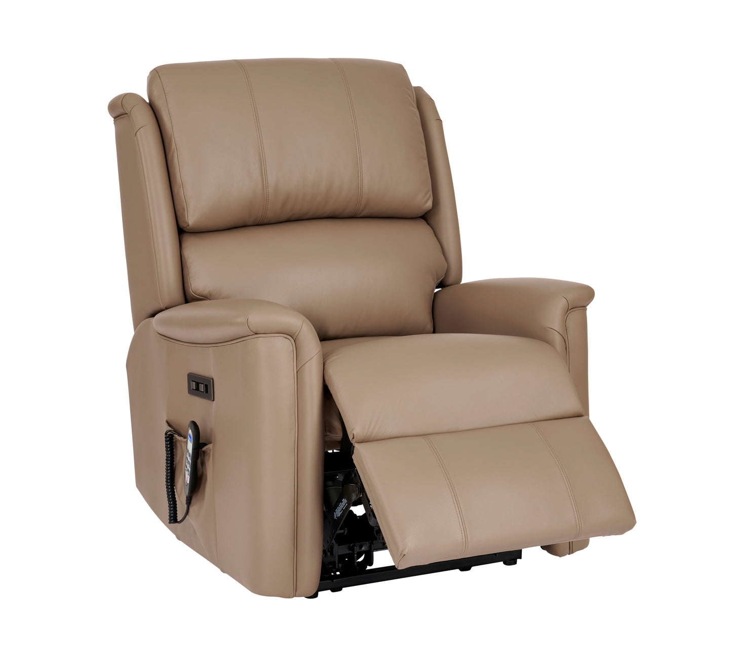 Celebrity Farndon Electric Powered Recliner Leather Armchair With Lumbar & Headrest Adjustment Option