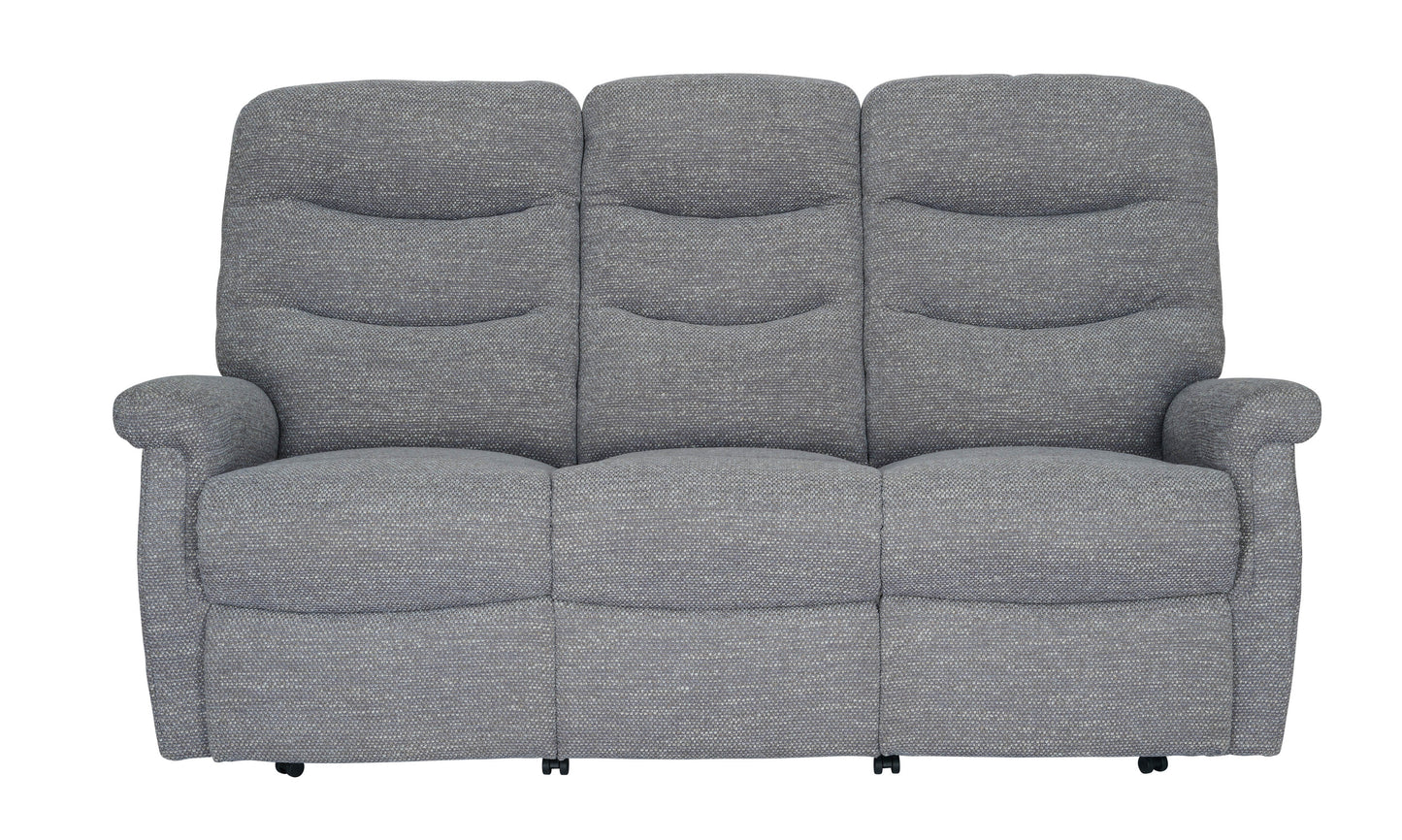 Celebrity Hollingwell Three Seater Settee Electric Powered Reclining Fabric Sofa With Mammoth Foam & Lumbar & Headrest Adjustment Option