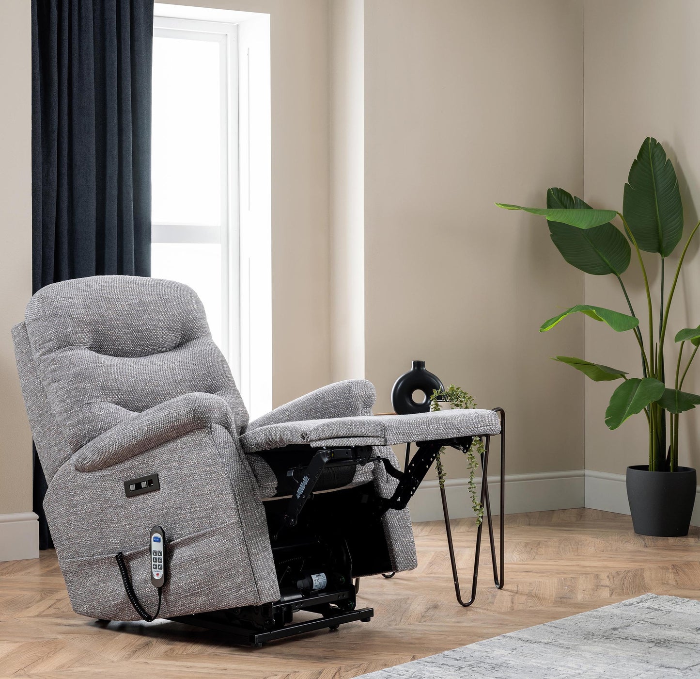 Celebrity Hollingwell Cloud Zero Triple Motor Rise And Recliner Fabric Armchair With Mammoth Foam & Lumbar & Headrest Adjustment Option VAT FREE