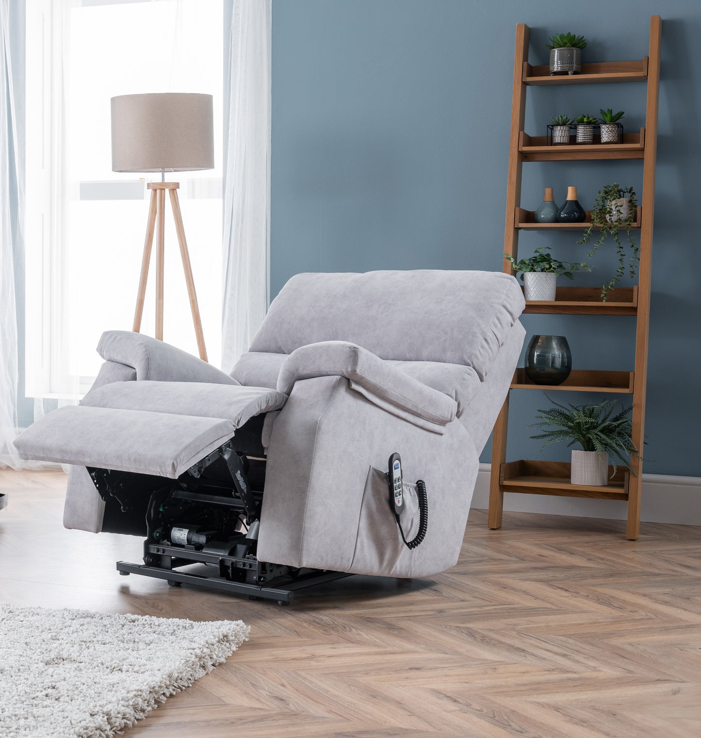 Celebrity Newstead Cloud Zero Triple Motor Rise And Recliner Fabric Armchair With Adjustable Headrest Option VAT FREE