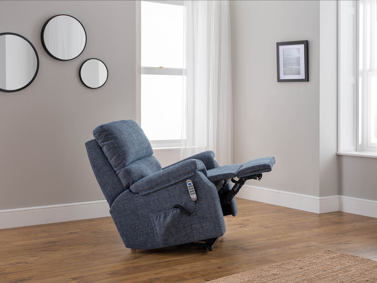 Celebrity Newstead Cloud Zero Triple Motor Rise And Recliner Fabric Armchair With Adjustable Headrest Option VAT FREE