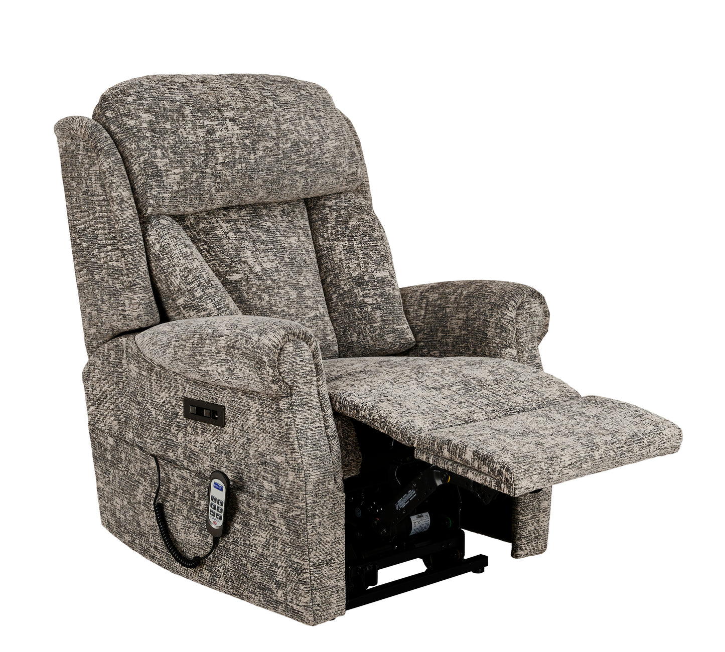 Celebrity Ashfield Electric Powered Recliner Fabric Armchair With Mammoth Foam & Lumbar & Headrest Adjustment Option