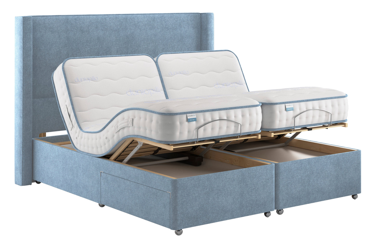 Dunlopillo Elite Relax Premium Talalay Latex Electric Adjustable Bed Set