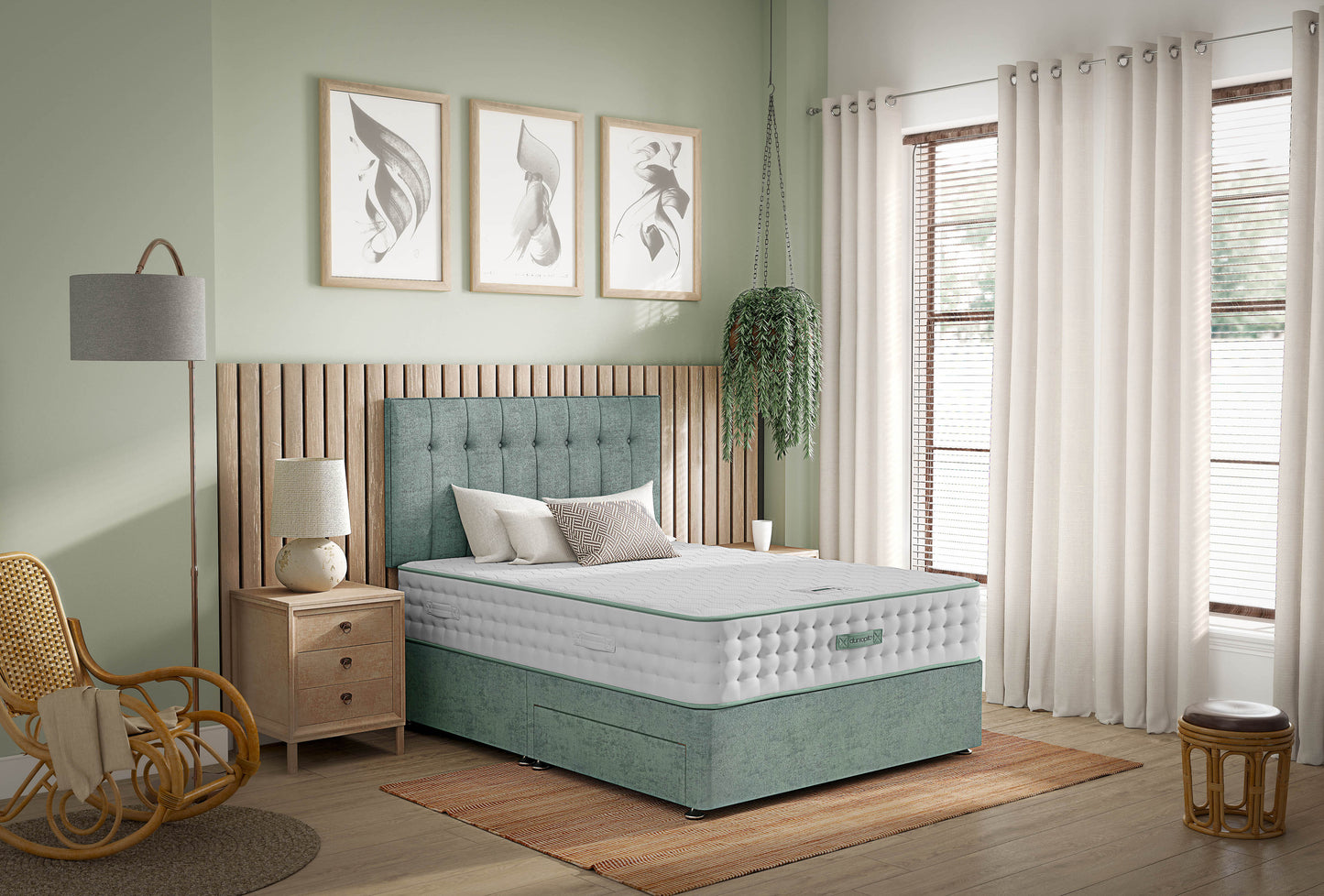 Dunlopillo Pure Latex Kareena Luxury Divan Bed Set