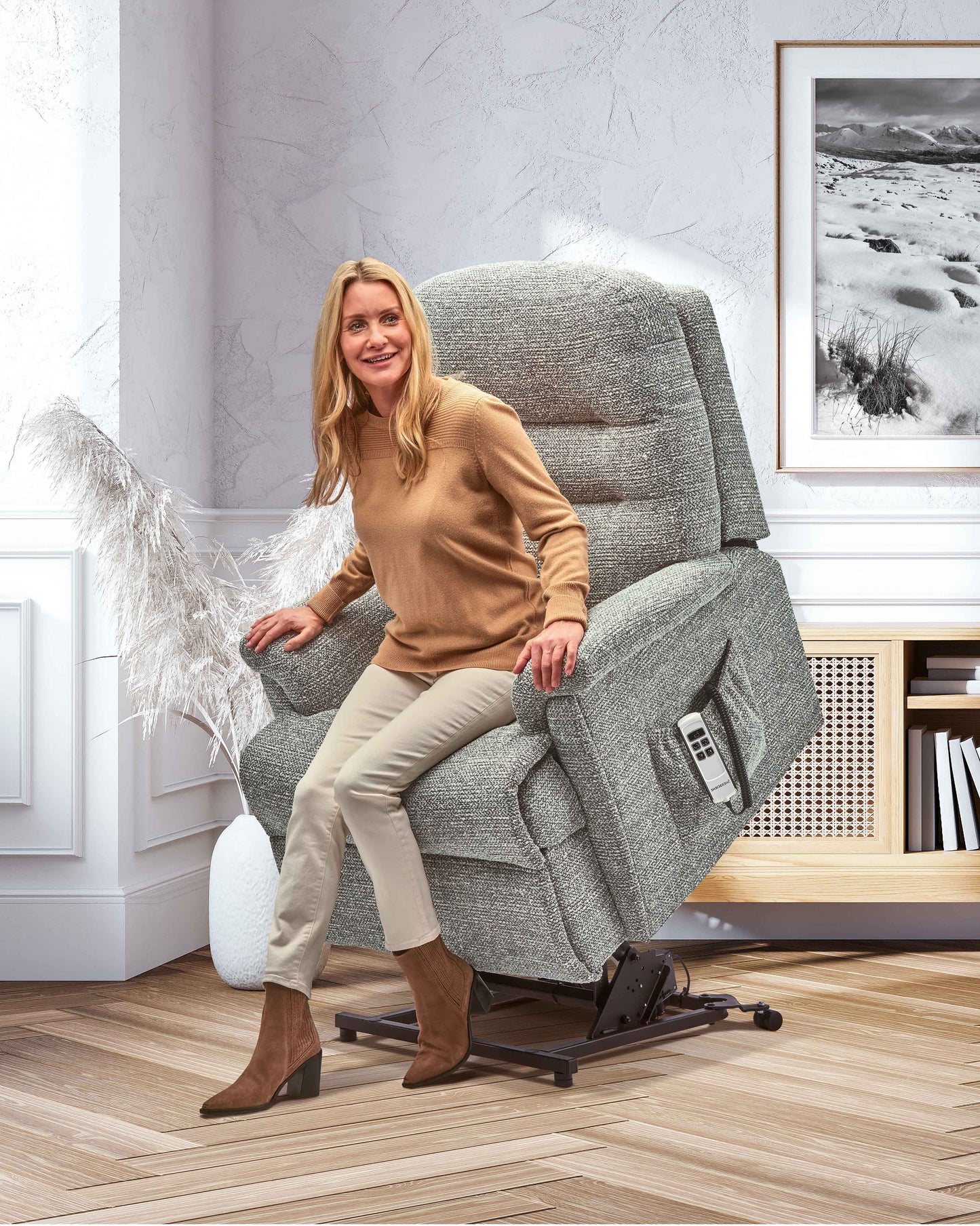 Sherborne Keswick Express Delivery Dual Motor Fabric Rise And Recliner Armchair VAT FREE