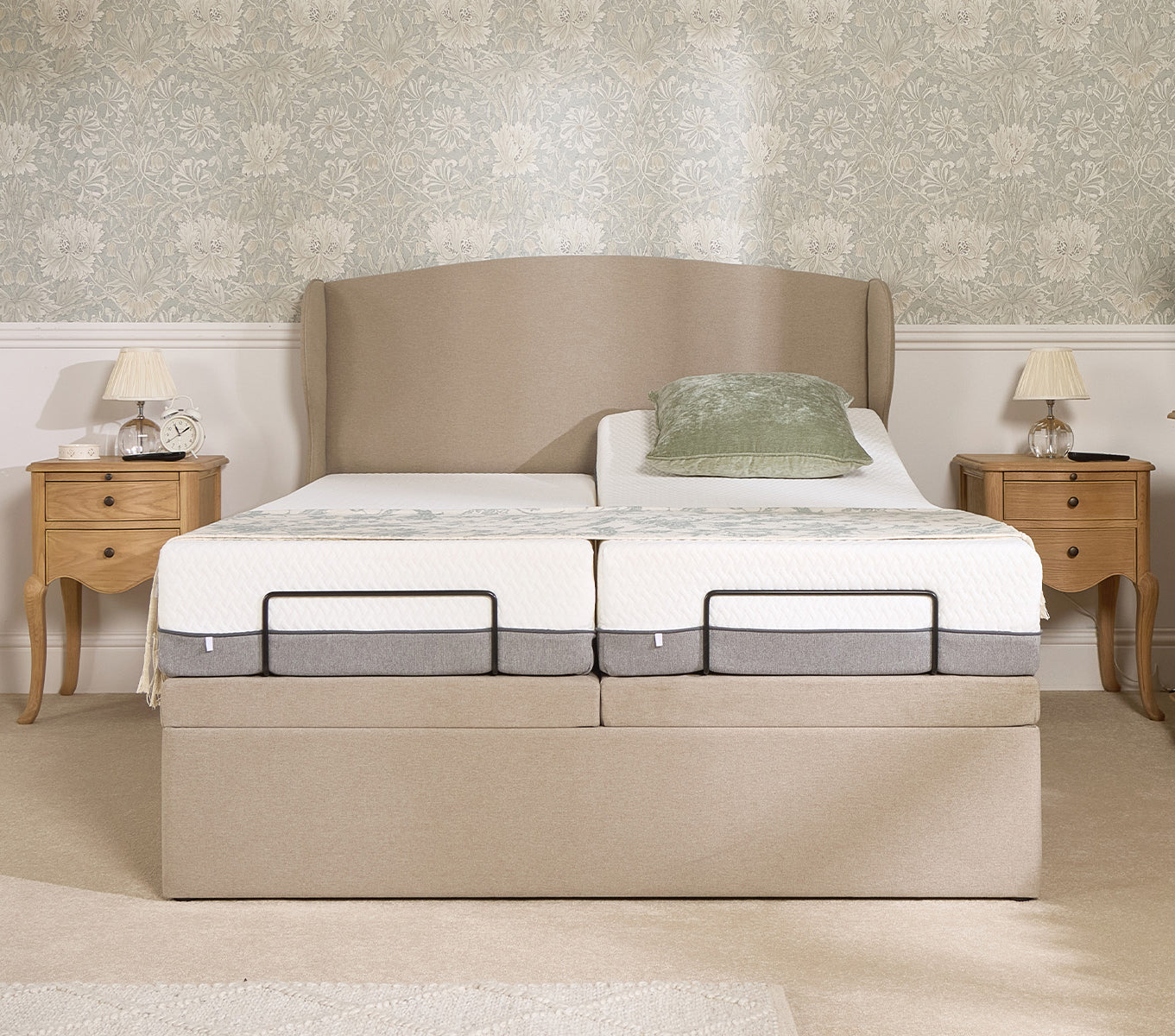 Ruby Motion Divan Adjustable Bed With A Gel Pro 4000 Pocket Sprung Medium Firm Feel Mattress VAT FREE