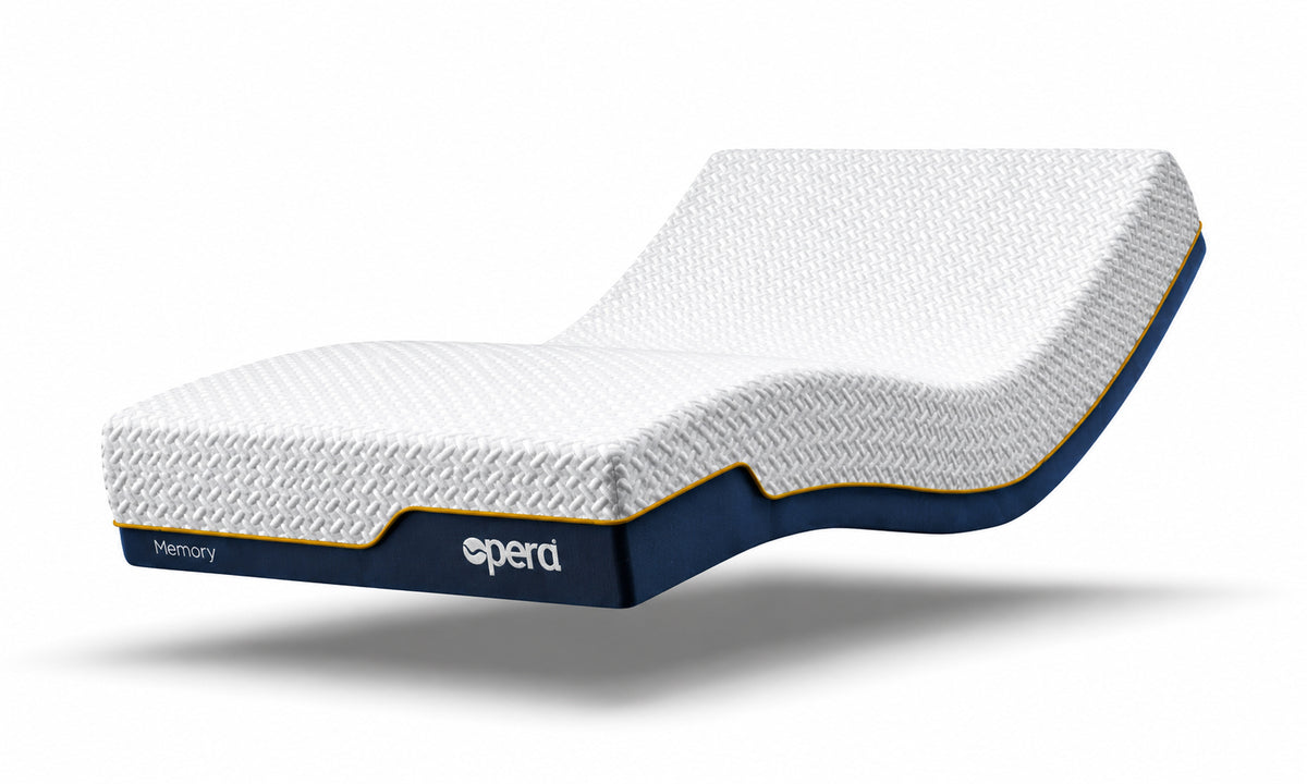 Opera Emerald Motion Divan Adjustable Bed With A Memory Foam Medium Firm Feel Mattress VAT FREE