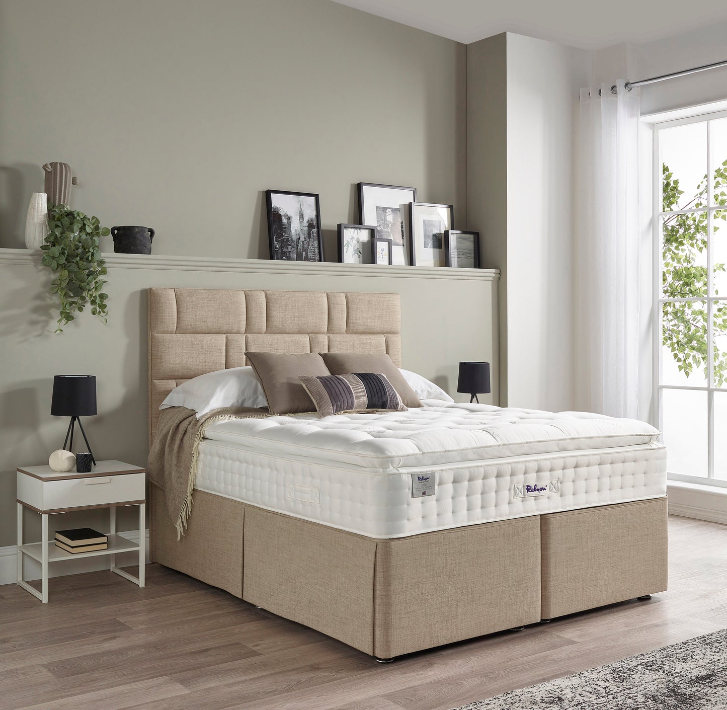 Relyon Bourton Natural Luxury Pillow Top 2150 Pocket Sprung Luxurious Hand Made Medium Feel Mattress