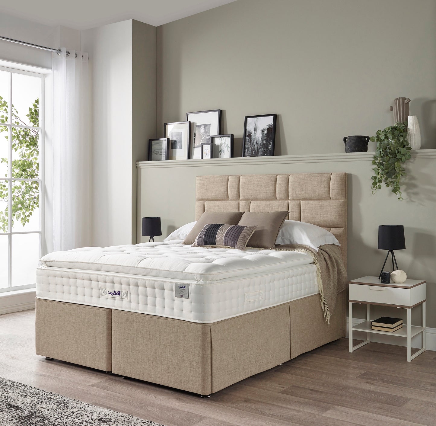 Relyon Bourton Natural Luxury Pillow Top 2150 Pocket Sprung Luxurious Hand Made Medium Feel Mattress