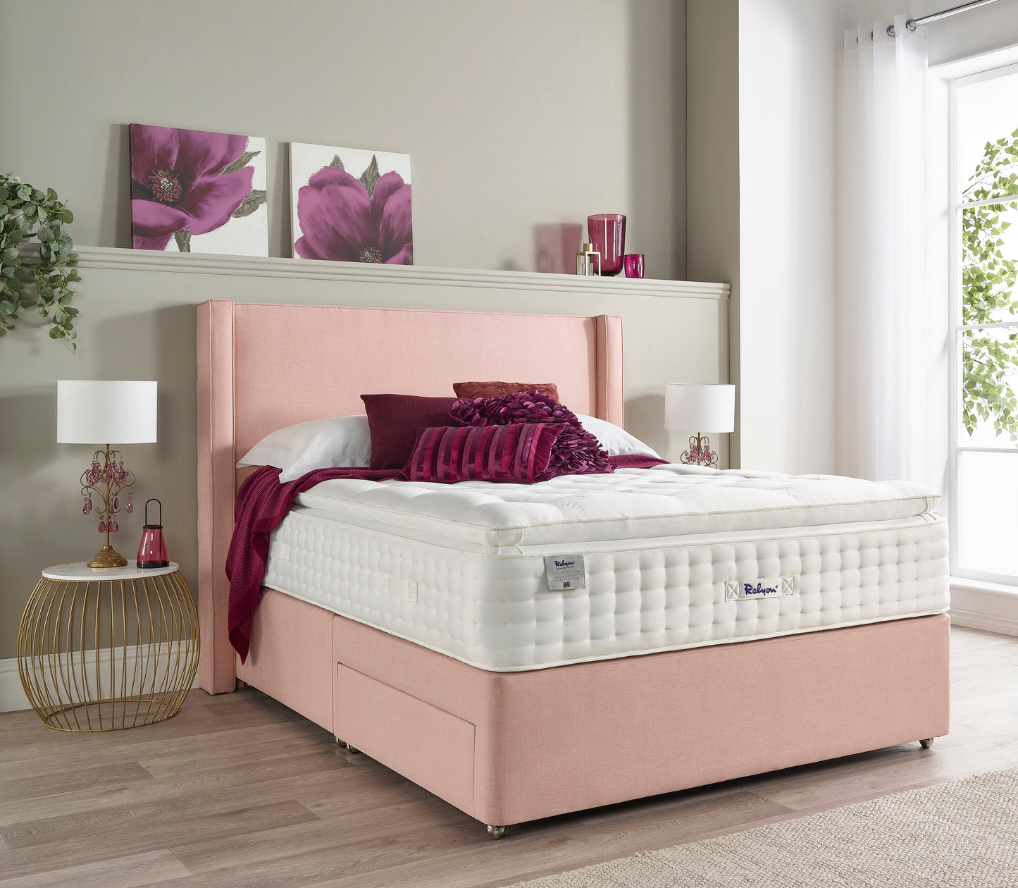 Relyon Henley Natural Luxury Pillow Top 3000 Pocket Sprung Luxurious Hand Made Medium Feel Mattress