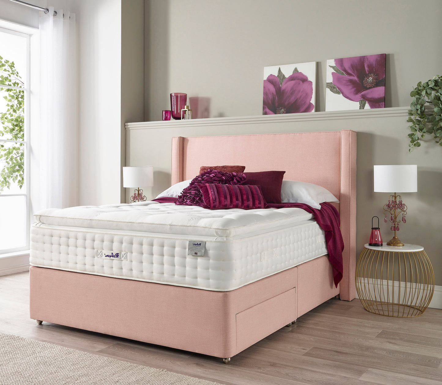 Relyon Henley Natural Luxury Pillow Top 3000 Pocket Sprung Luxurious Hand Made Medium Feel Mattress