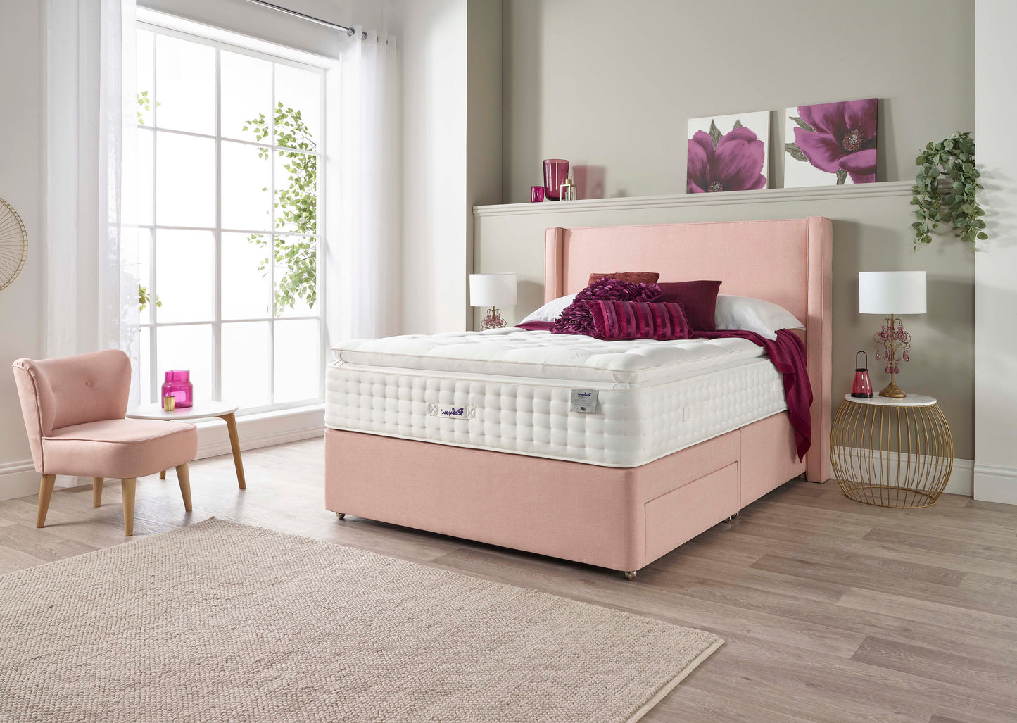 Relyon Henley Natural Luxury Pillow Top 3000 Pocket Sprung Luxurious Hand Made Medium Feel Mattress