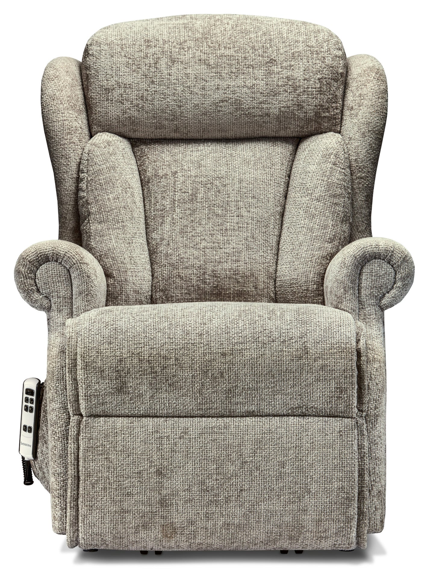 Sherborne Cartmel Dual Motor Fabric Riser Recliner Armchair With Lumbar & Headrest Adjustment Option VAT FREE
