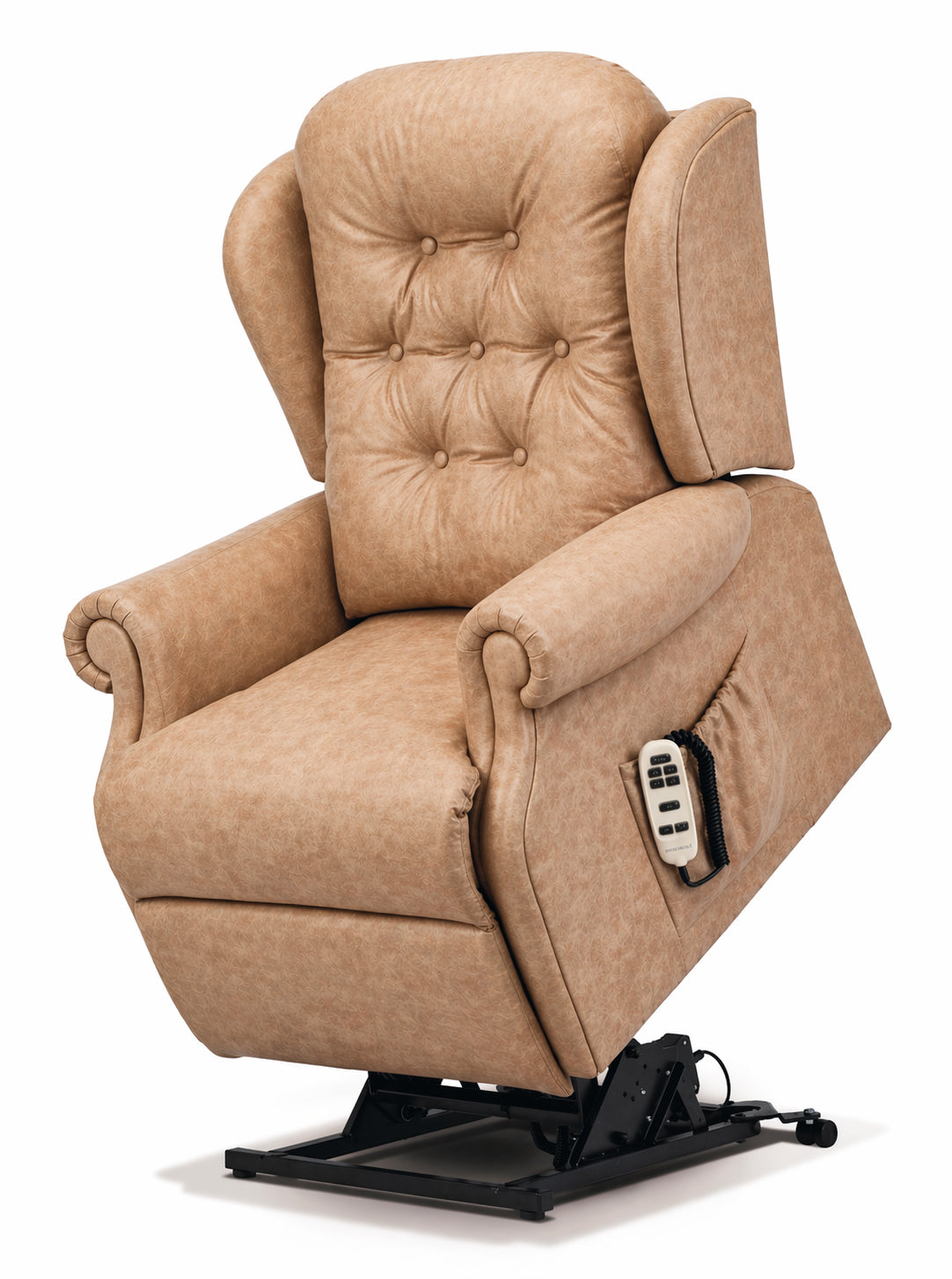 Sherborne Chester Single Motor Leather Riser Recliner Armchair With Lumbar & Headrest Adjustment Option VAT FREE