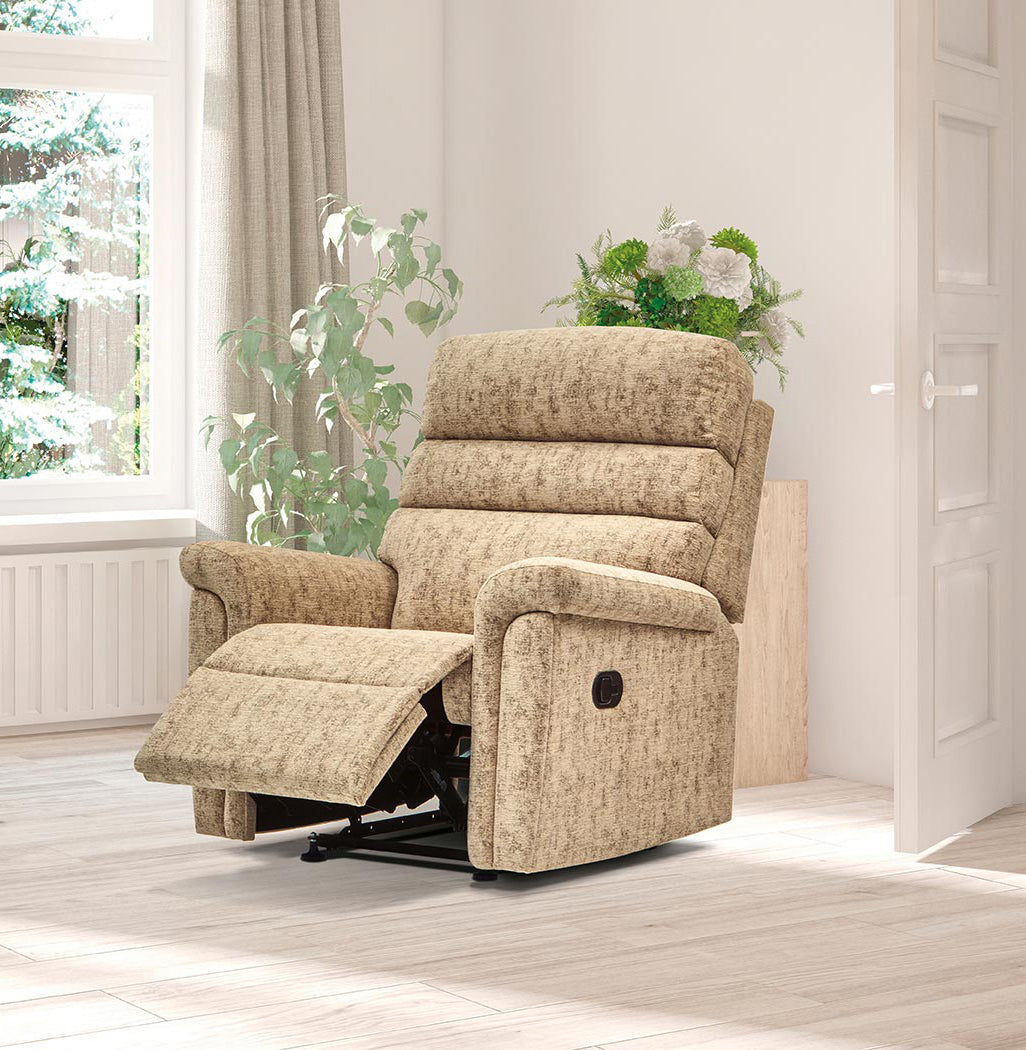 Sherborne Comfi-Sit Manual Recliner Fabric Armchair