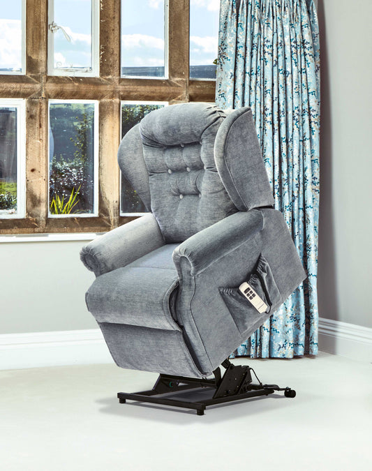 Sherborne Lynton Cloud Comfort Triple Motor Fabric Rise And Recliner Armchair VAT FREE
