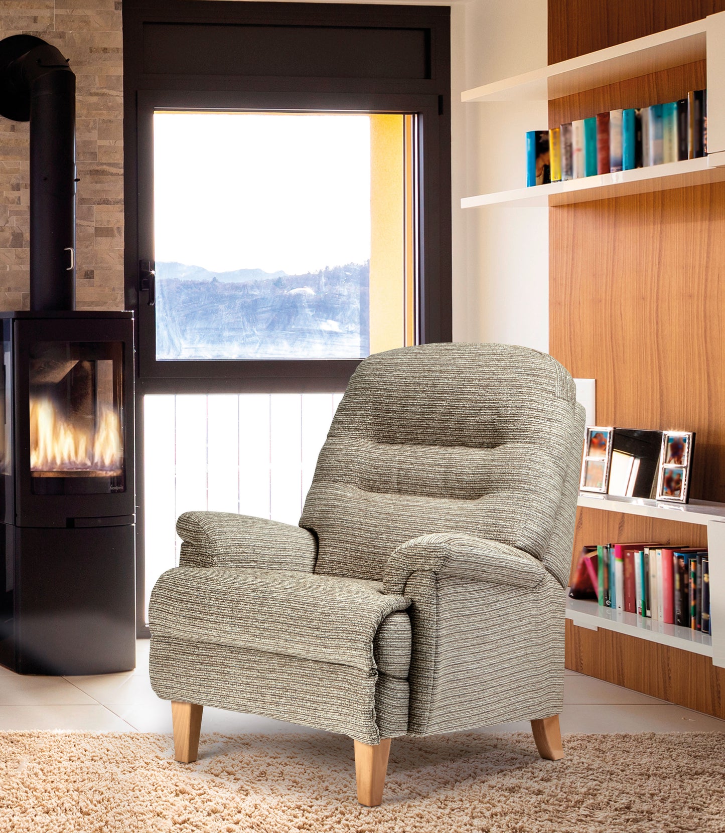 Sherborne Keswick Fireside Classic Fixed Fabric Armchair