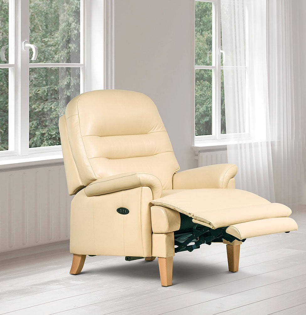 Sherborne Keswick Fireside Classic Electric Powered Recliner Leather Armchair
