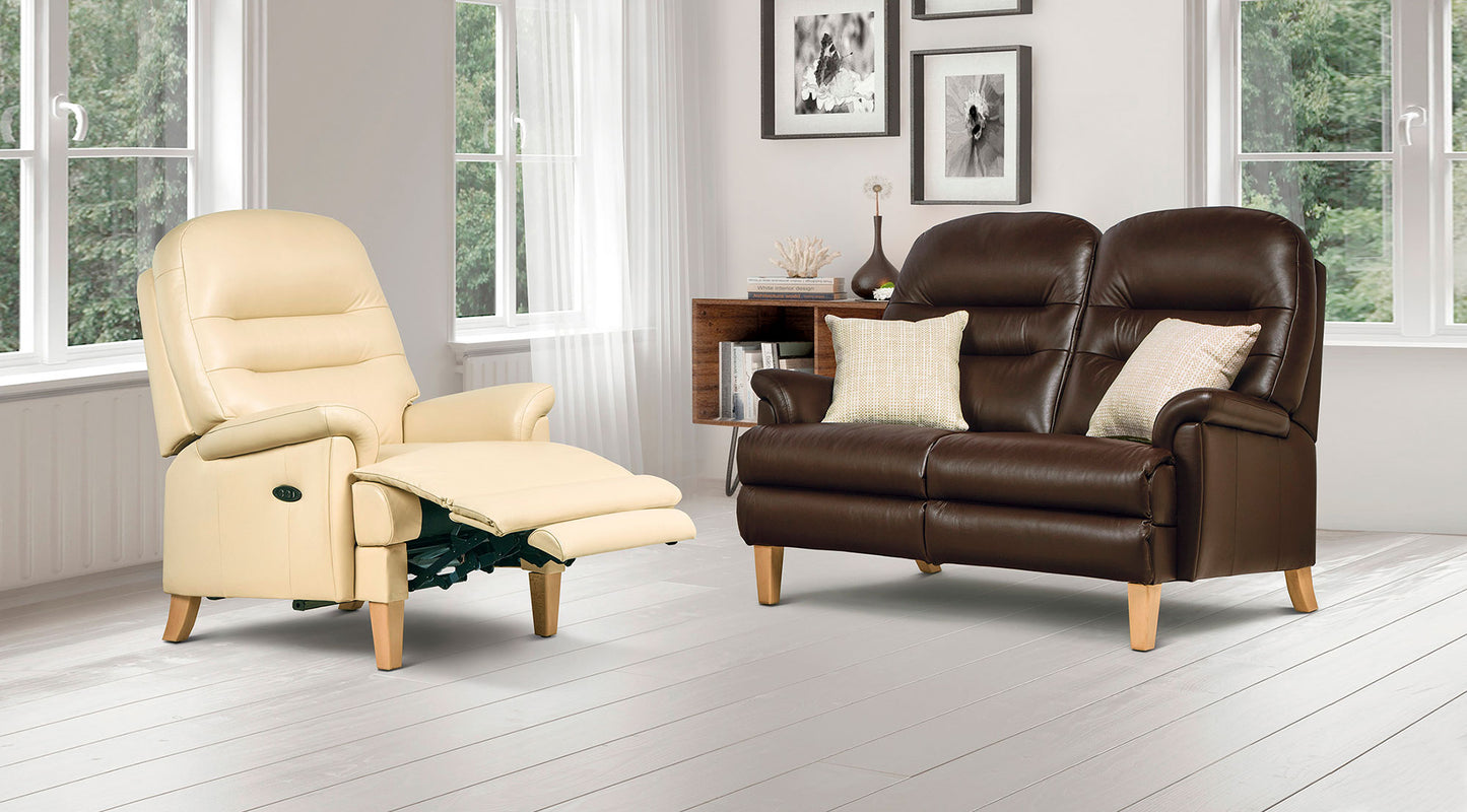 Sherborne Keswick Fireside Classic Fixed Leather Armchair