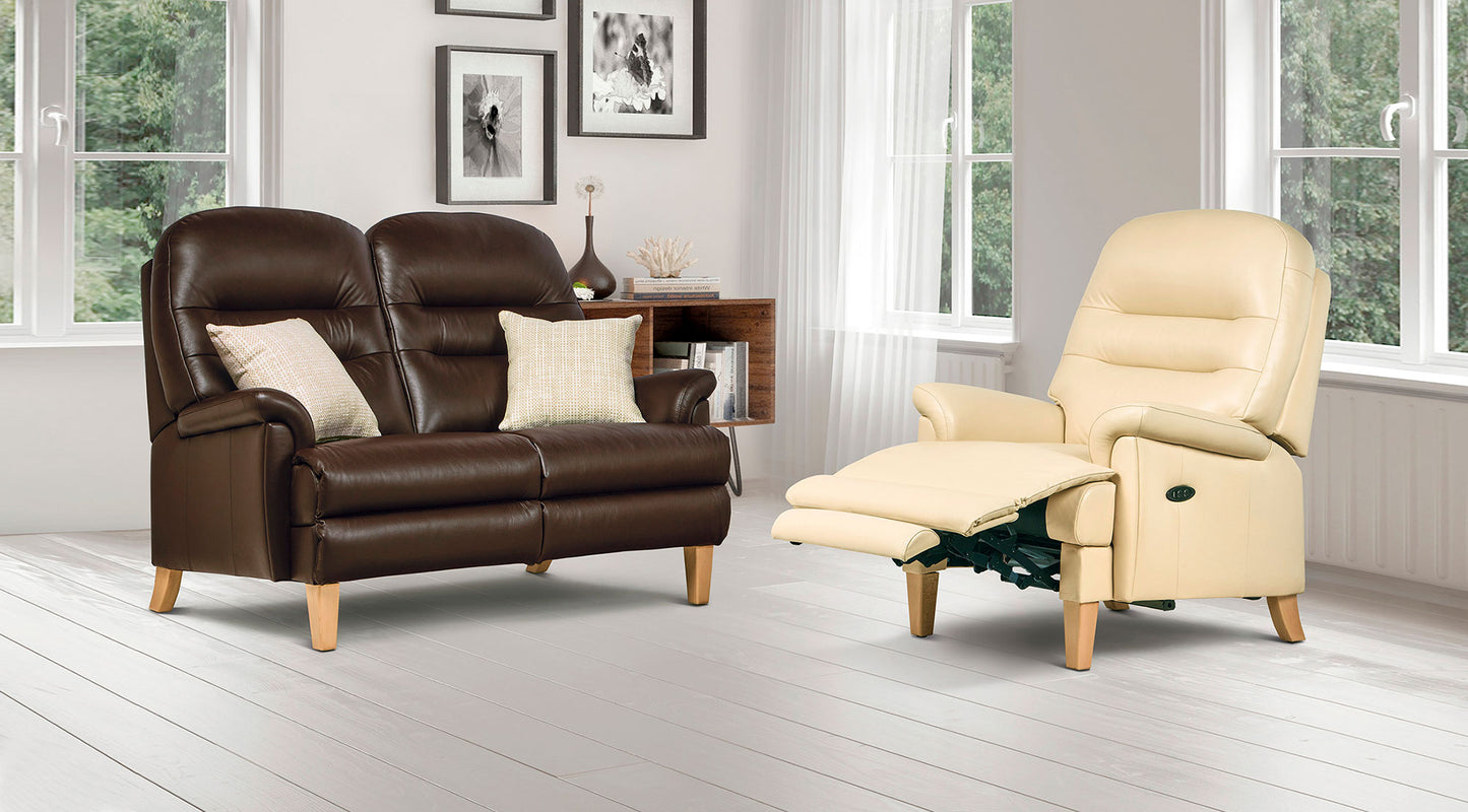 Sherborne Keswick Fireside Classic Fixed Leather Armchair