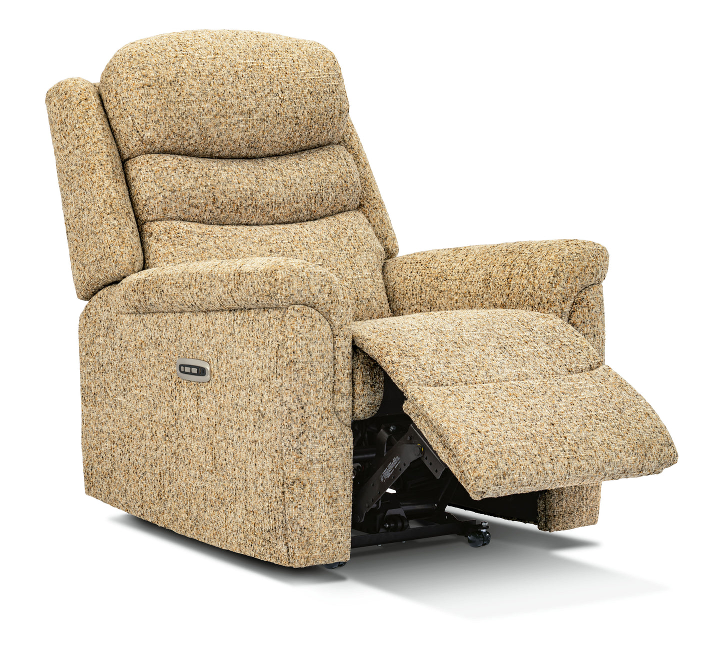 Sherborne Leyburn Electric Powered Fabric Recliner Armchair With Headrest Adjustment Option
