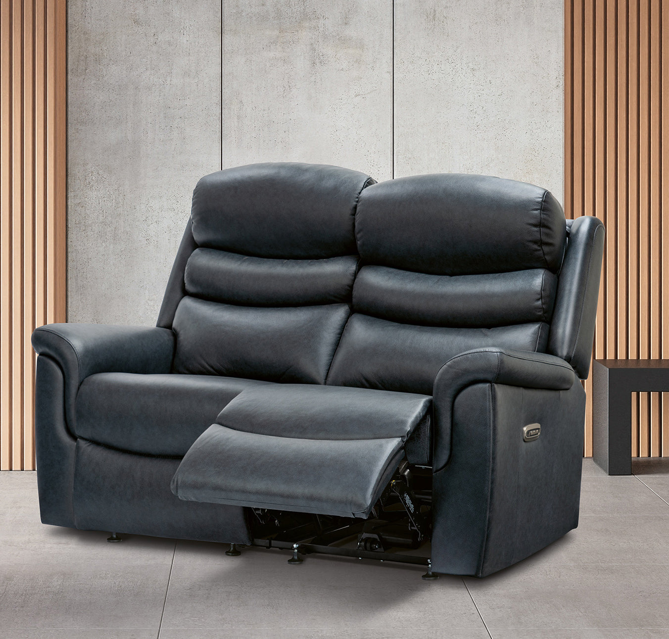 Sherborne Leyburn Two Seater Manual Reclining Leather Sofa