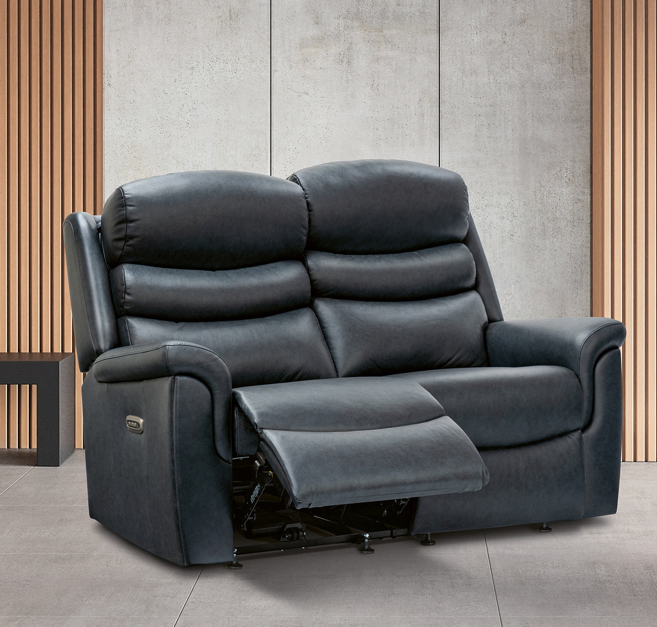 Sherborne Leyburn Two Seater Manual Reclining Leather Sofa