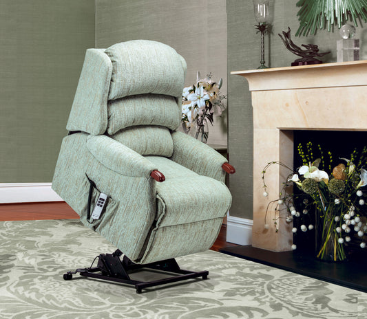 Sherborne Malham Dual Motor Fabric Rise And Recliner Armchair VAT FREE