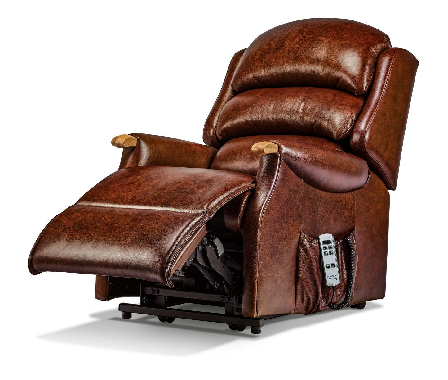 Sherborne Malham Single Motor Leather Rise And Recliner Armchair VAT FREE