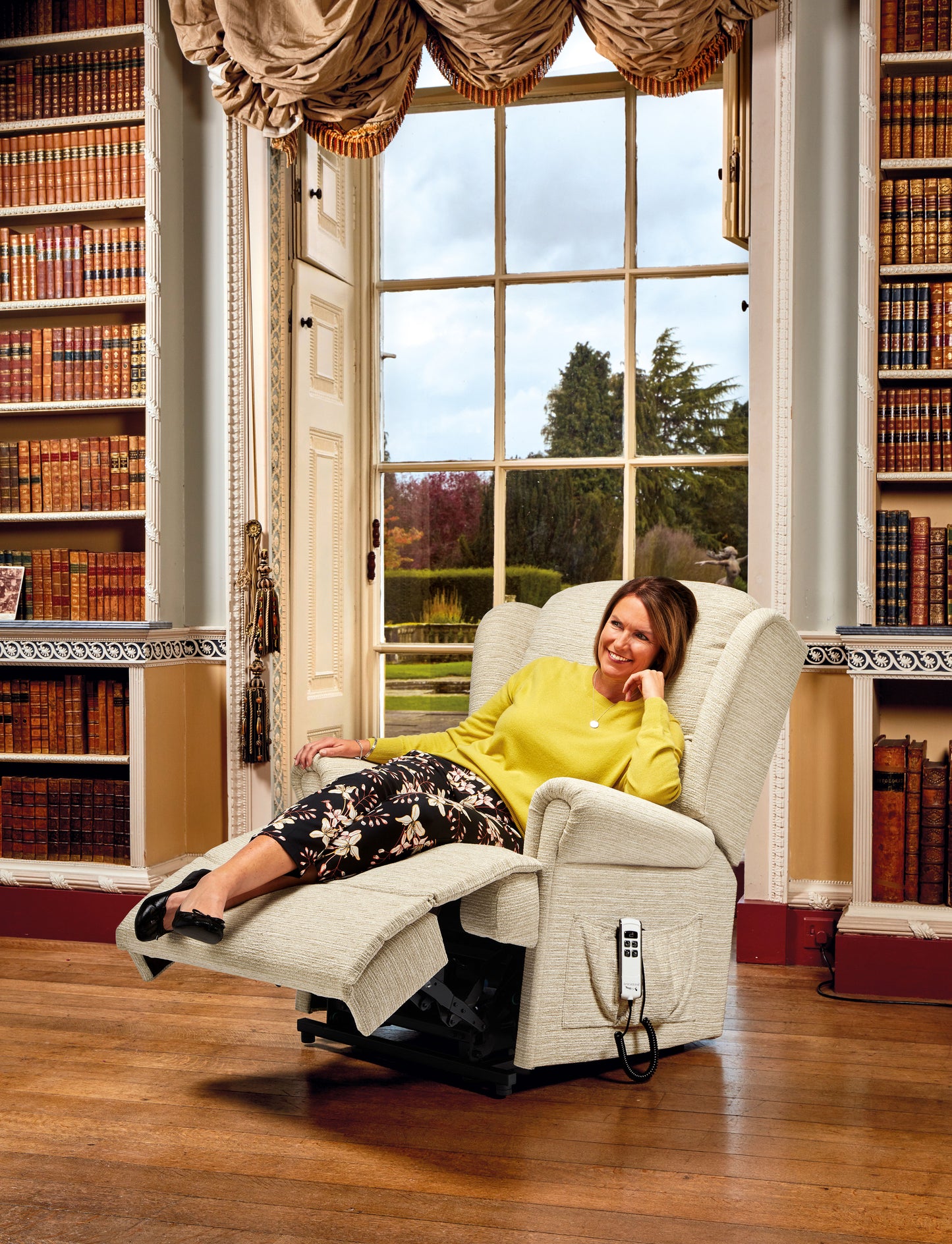 Sherborne Malvern Electric Recliner Fabric Armchair