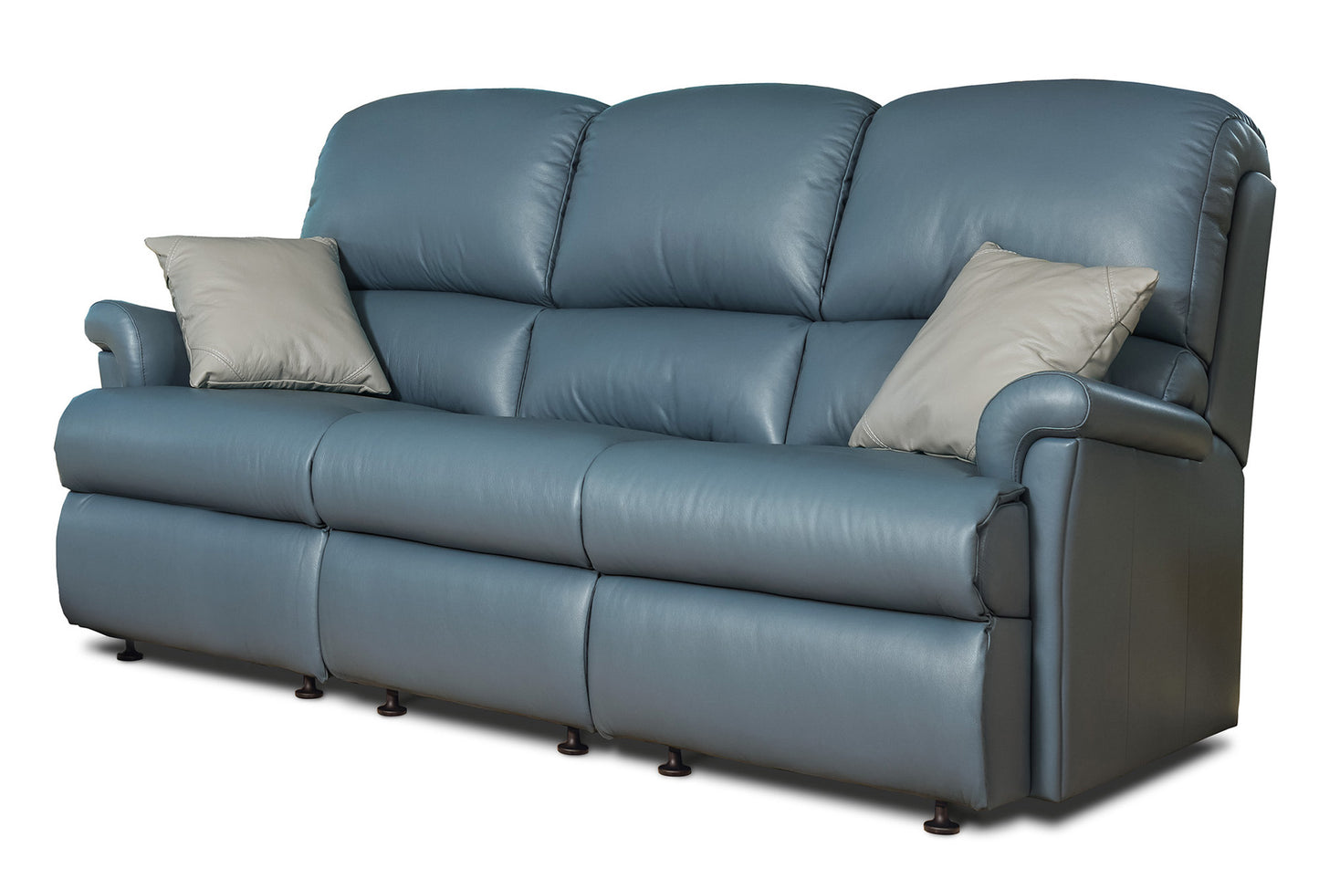 Sherborne Nevada Three Seater Fixed Leather Sofa