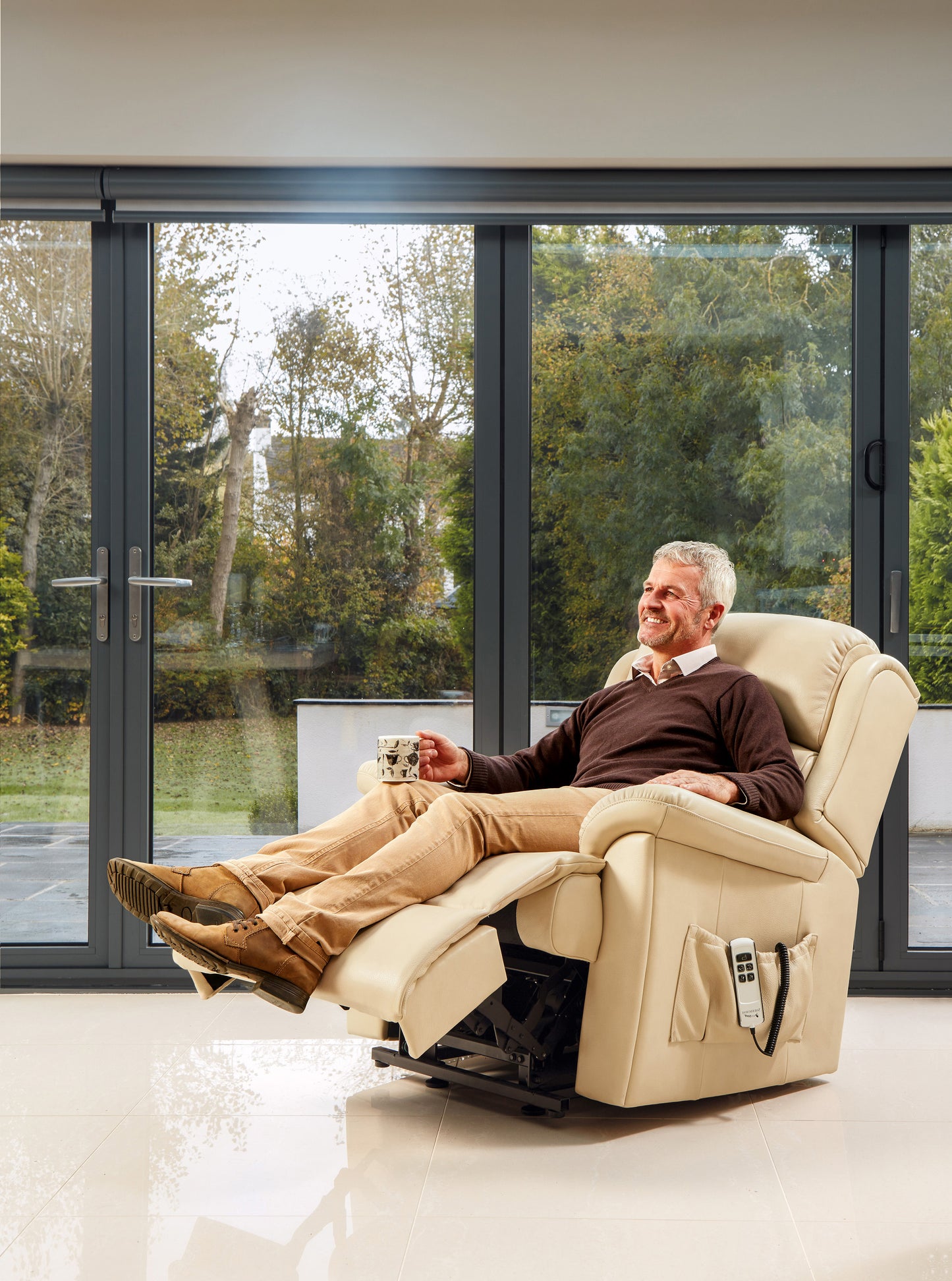 Sherborne Olivia Manual Recliner Leather Armchair