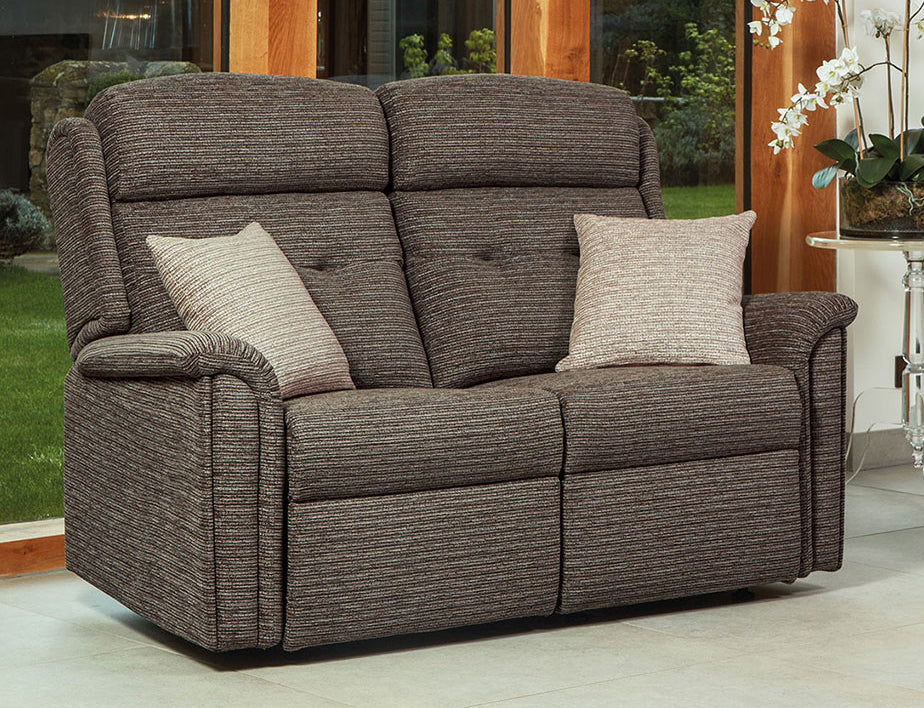 Sherborne Roma Two Seater Fixed Fabric Sofa