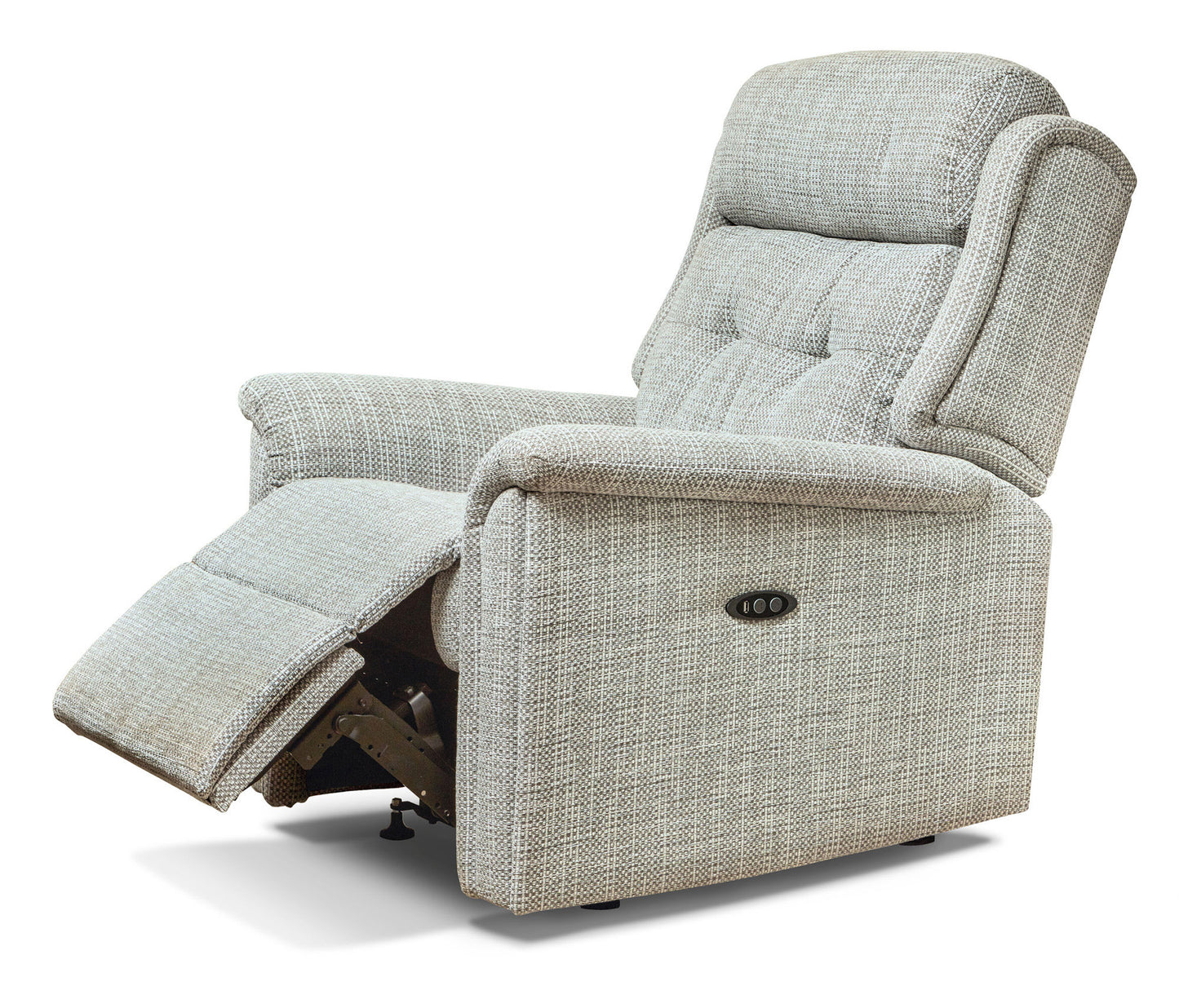 Sherborne Roma Electric Recliner Fabric Armchair With Headrest Adjustment Option