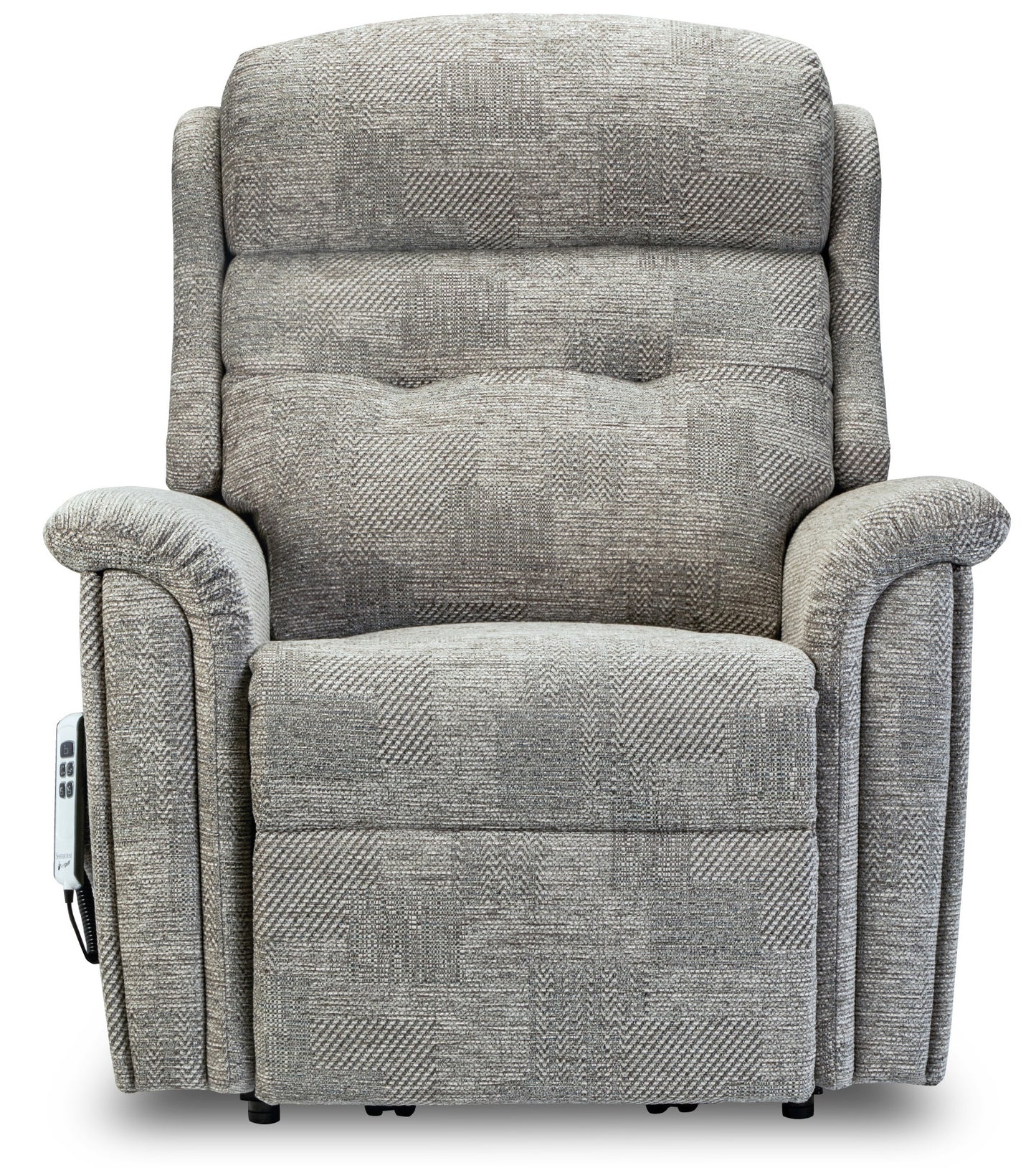 Sherborne Roma Cloud Comfort Triple Motor Fabric Rise And Recliner Armchair With Lumbar Or Headrest Adjustment Option VAT FREE