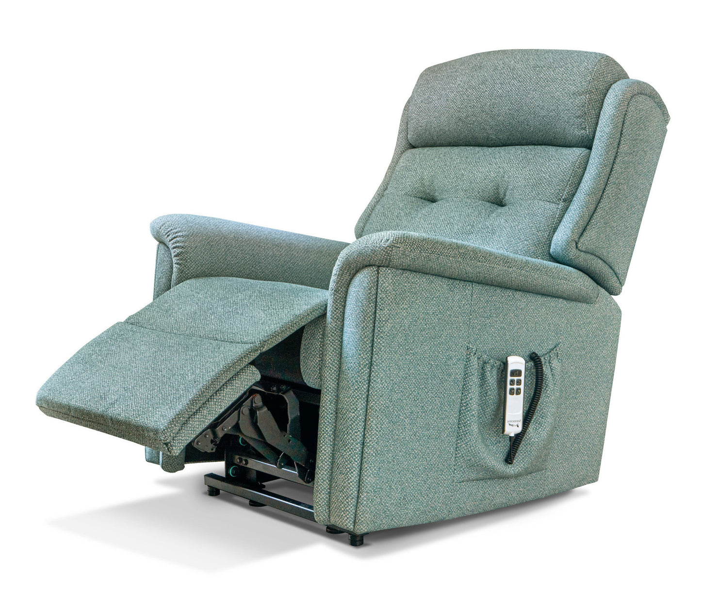Sherborne Roma Cloud Comfort Triple Motor Fabric Rise And Recliner Armchair With Lumbar Or Headrest Adjustment Option VAT FREE
