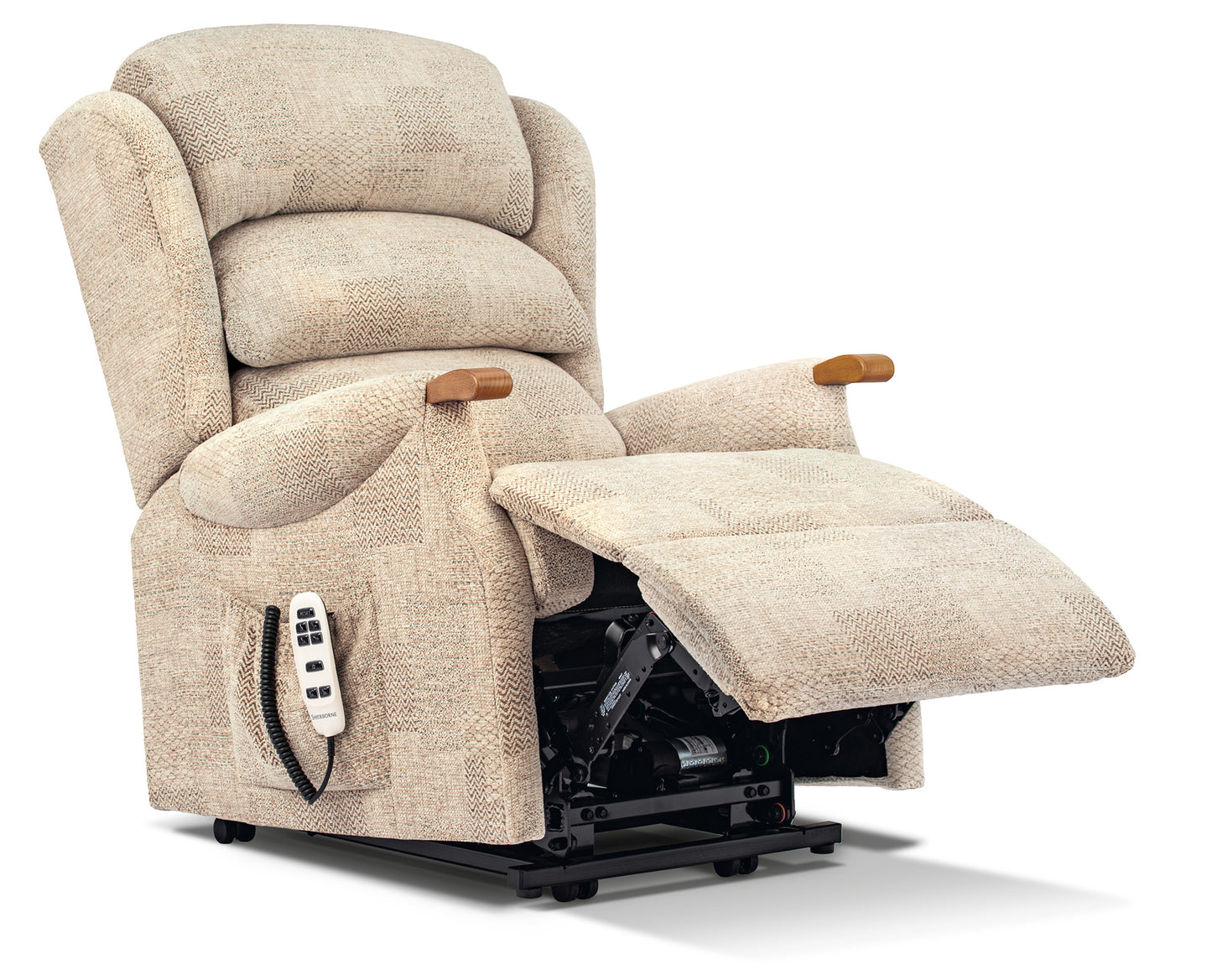 Sherborne Ryedale Knuckle Cloud Comfort Triple Motor Fabric Riser Recliner Armchair With Lumbar & Headrest Adjustment Option VAT FREE